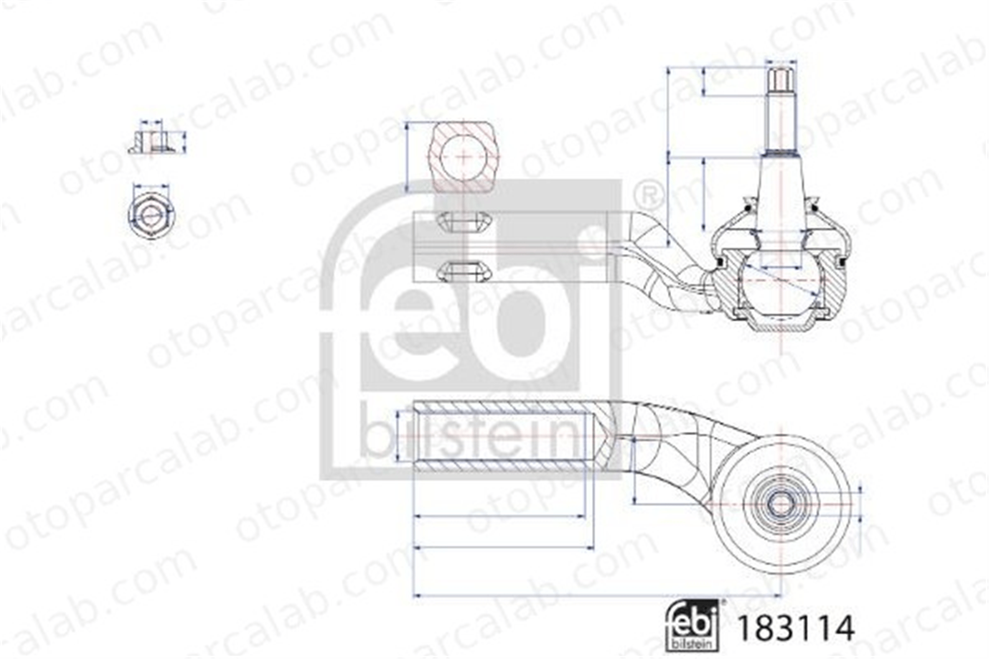 FEBI BILSTEIN 183114 Rot Başı Sağ FORD FOCUS IV FOCUS IV Turnier 183114 2194042