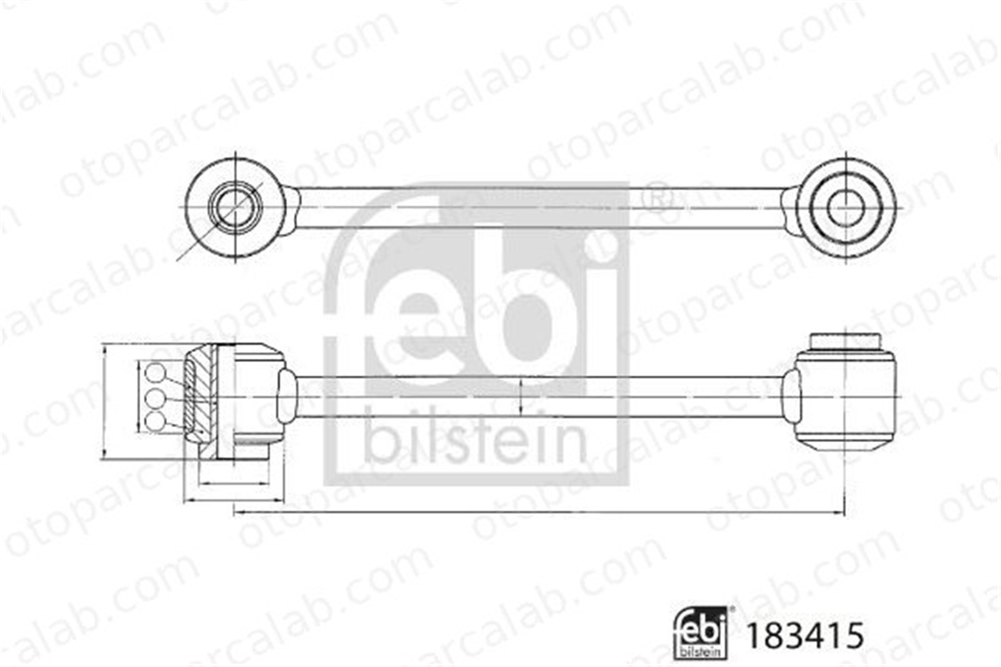 FEBI BILSTEIN 183415 Viraj Demir Askı Rotu Arka Sağ veya Sol MERCEDES-BENZ AMG GT C-SERISI Cabrio 2133265800 A2133265800