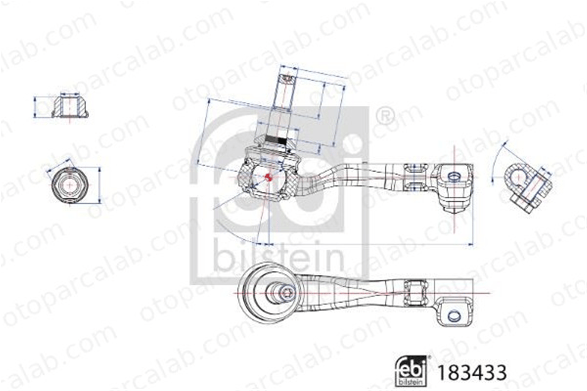FEBI BILSTEIN 183433 Rot Başı Sağ BMW X3 X4 183433 32104A01666