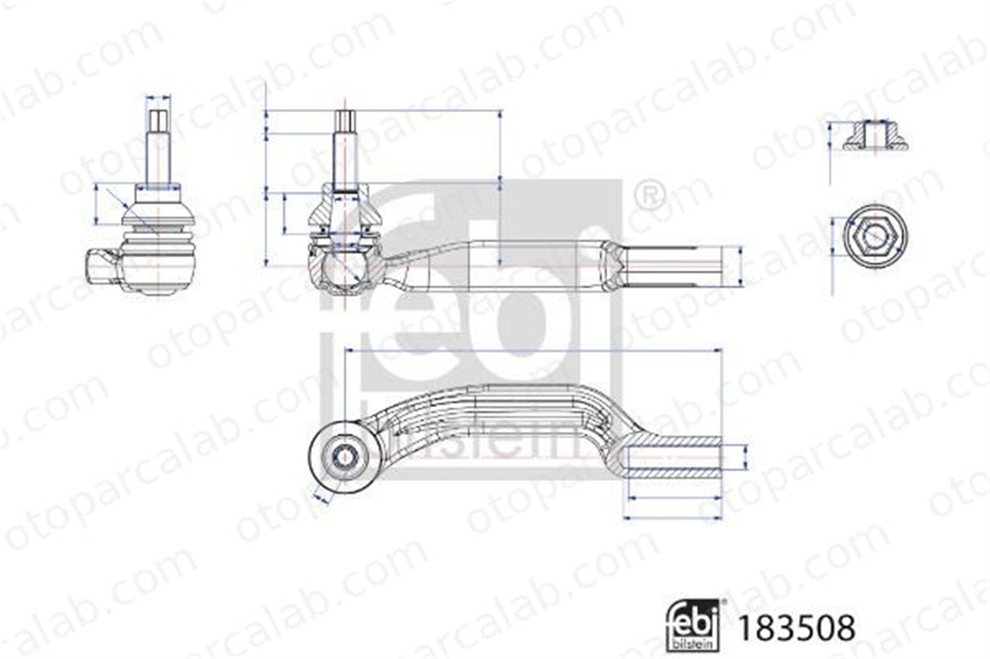FEBI BILSTEIN 183508 Rot Başı Sol MERCEDES-BENZ B-SERISI Sports Tourer GLA 183508 2473308501