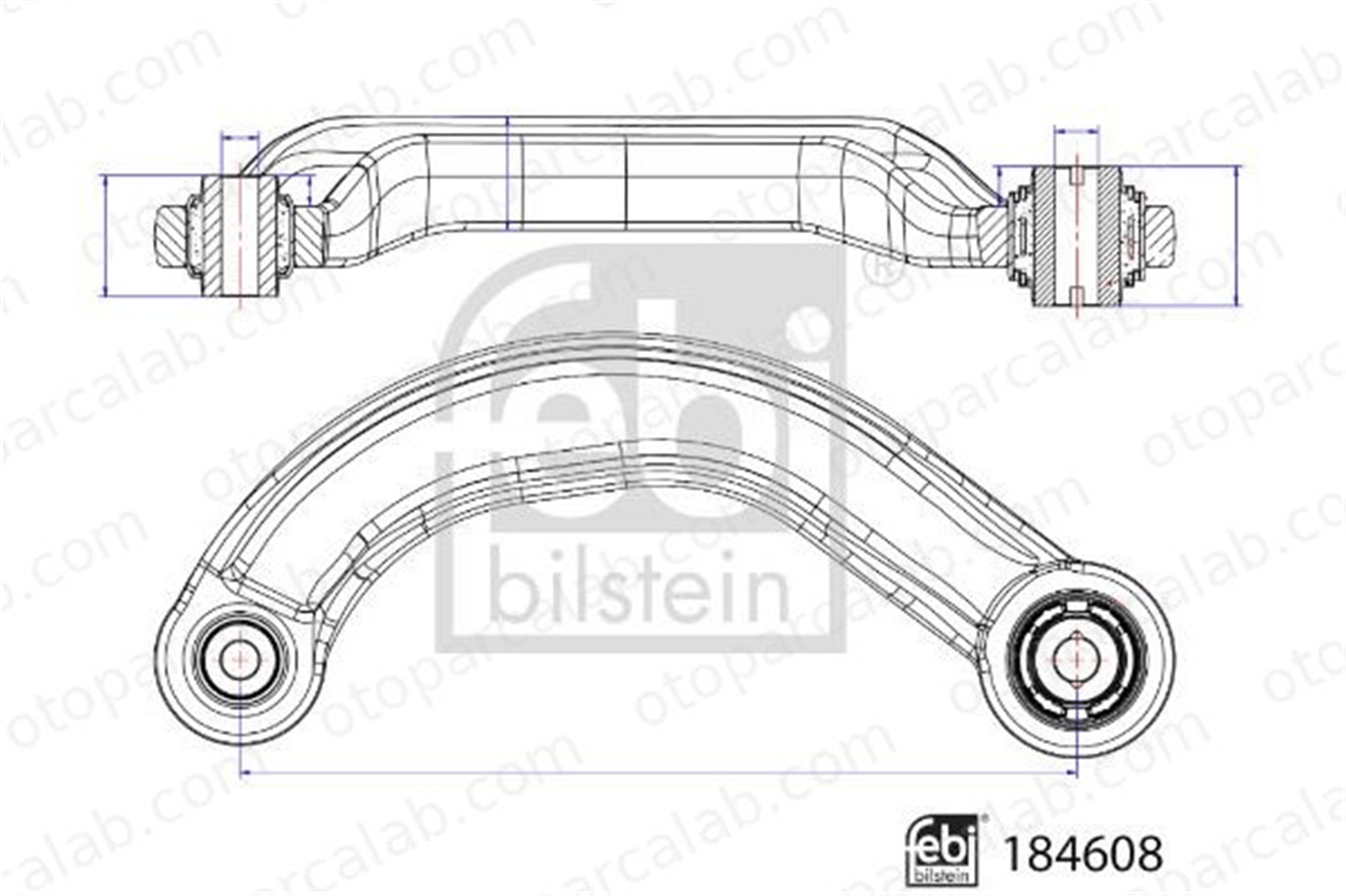 FEBI BILSTEIN 184608 Salıncak Arka Üst Sağ FORD MONDEO V Hatchback MONDEO V Turnier 5263102 2120061