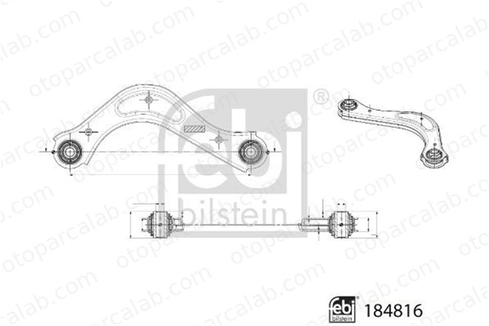 FEBI BILSTEIN 184816 Salıncak Arka Üst Sağ HYUNDAI KONA KIA SELTOS 55121J9500