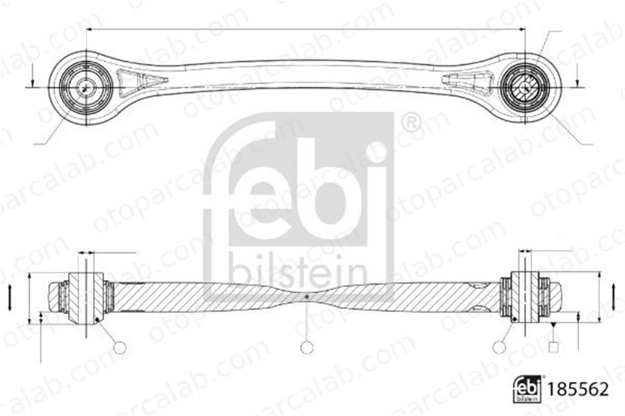 FEBI BILSTEIN 185562 Salıncak Arka Alt Sağ veya Sol AUDI A6 C8 A7 Sportback 4M0505292F