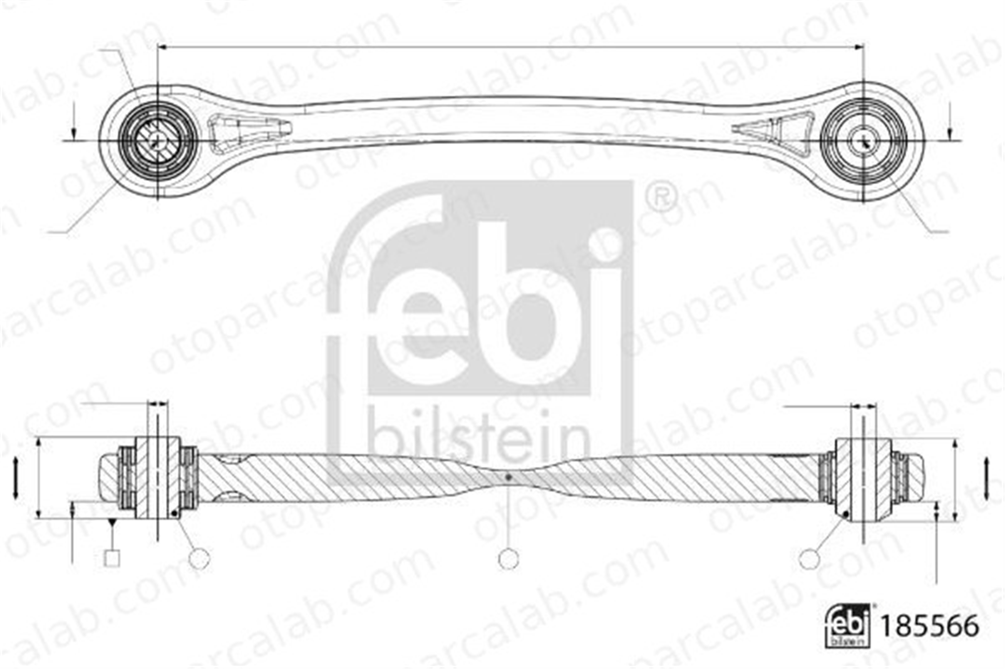 FEBI BILSTEIN 185566 Salıncak Arka Alt Sağ veya Sol AUDI A6 C8 A7 Sportback 4M0505291F