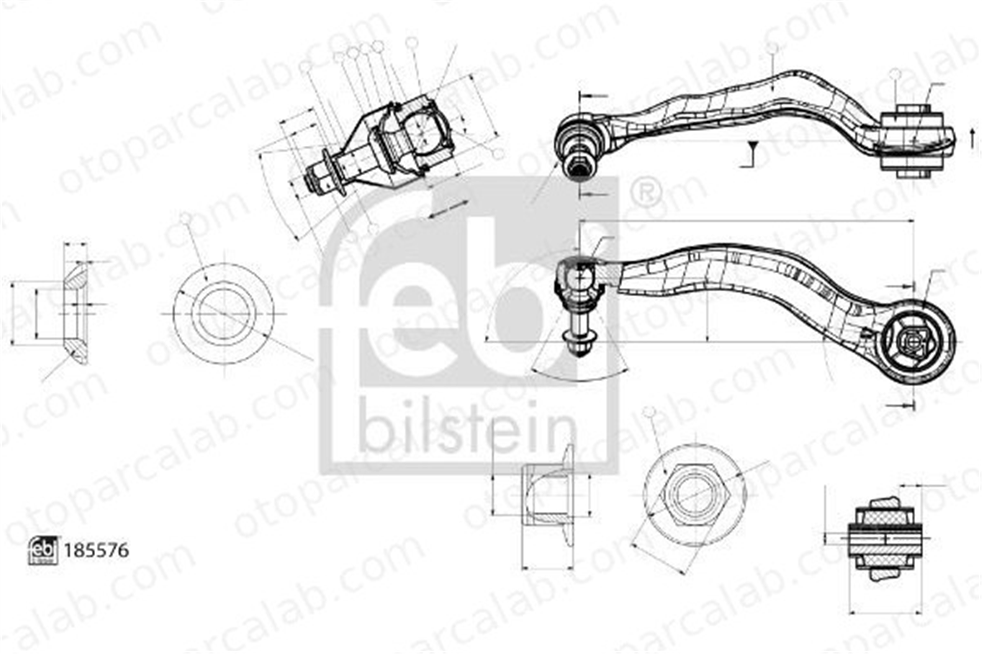 FEBI BILSTEIN 185576 Salıncak Ön Alt Sol BMW 5 5 Touring 31106861161