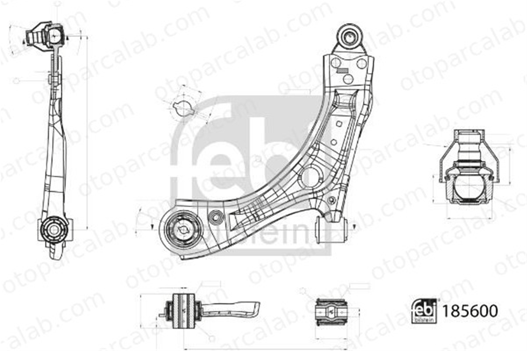 FEBI BILSTEIN 185600 Salıncak Ön Alt Sol FORD FOCUS IV FOCUS IV Turnier 2194099 2203138