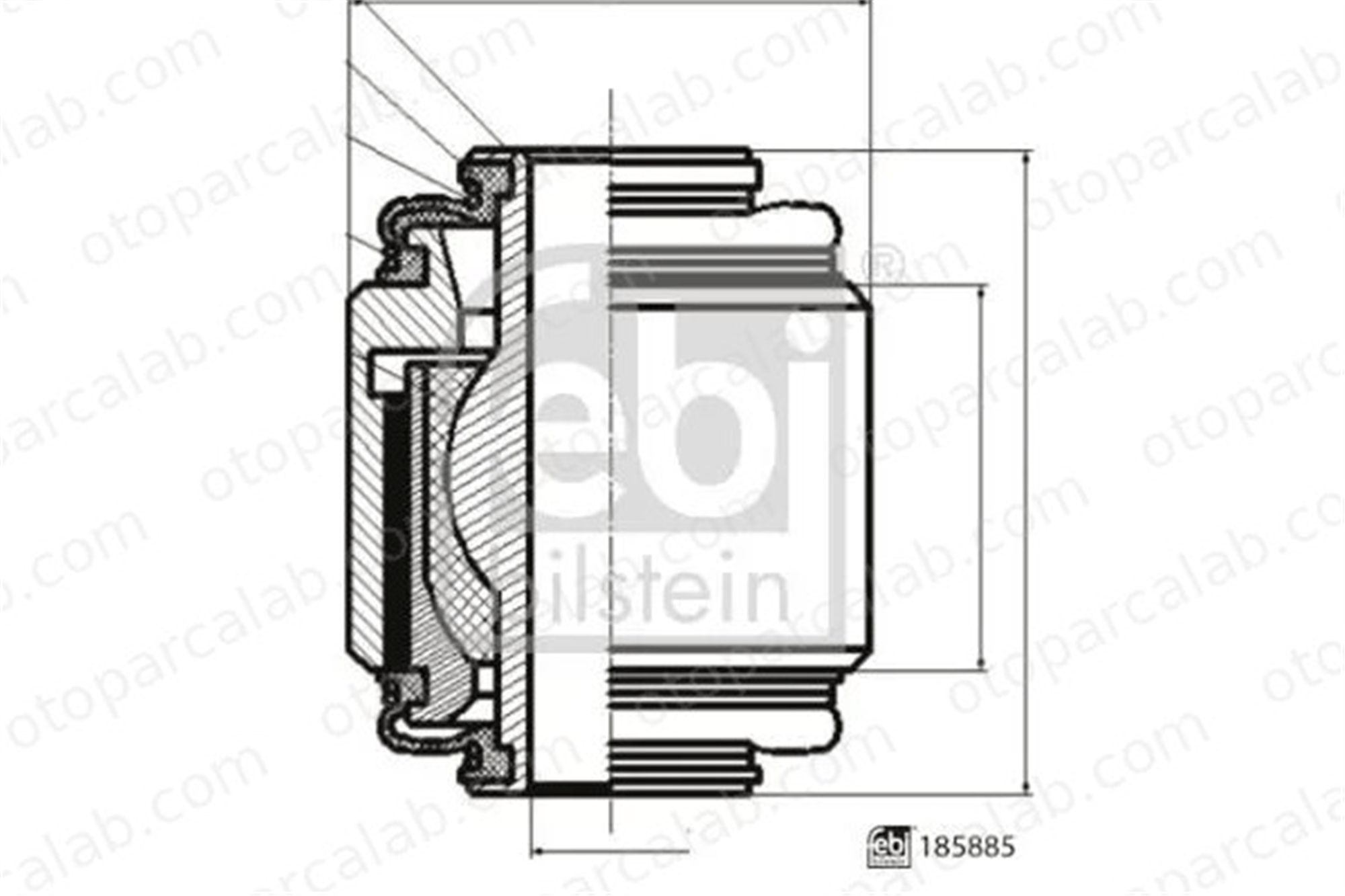 FEBI BILSTEIN 185885 Salıncak Burcu Arka Alt Sağ veya Sol SUBARU FORESTER IMPREZA Hatchback 20257XA000