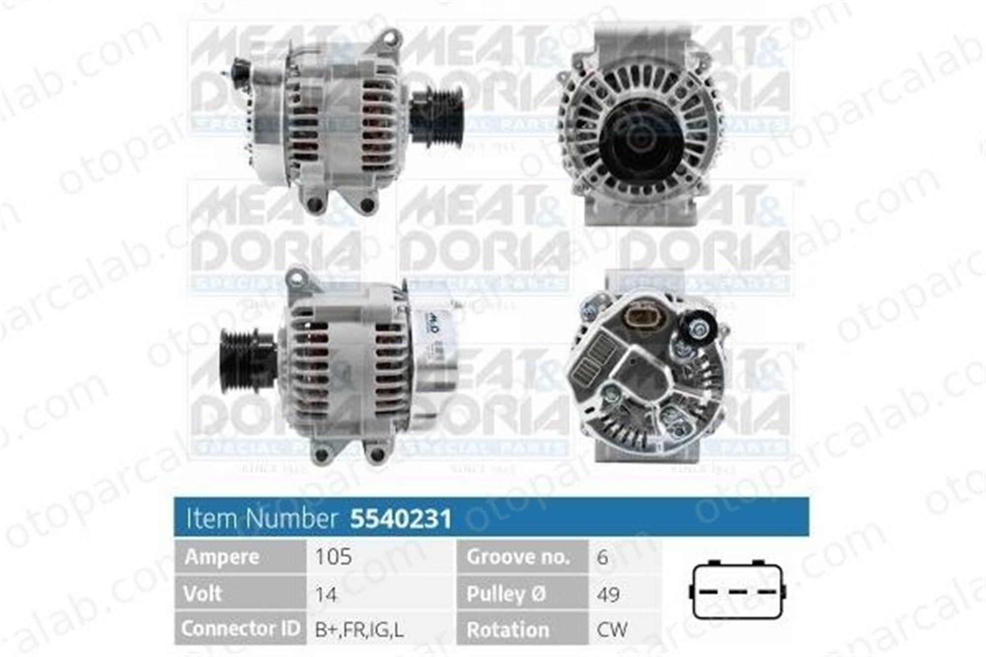 FEBI BILSTEIN 188333 Alternatör MINI MINI Cabrio MINI 12311079452 12317515030