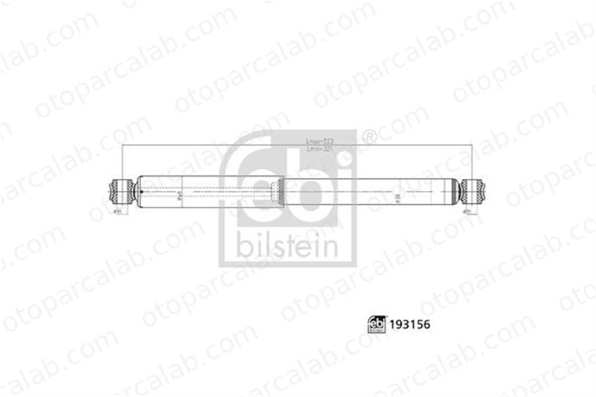 FEBI BILSTEIN 193156 Amortisör Arka Sağ veya Sol MITSUBISHI L200 / TRITON TOYOTA HILUX V Pick-up 4162A366 4853139975