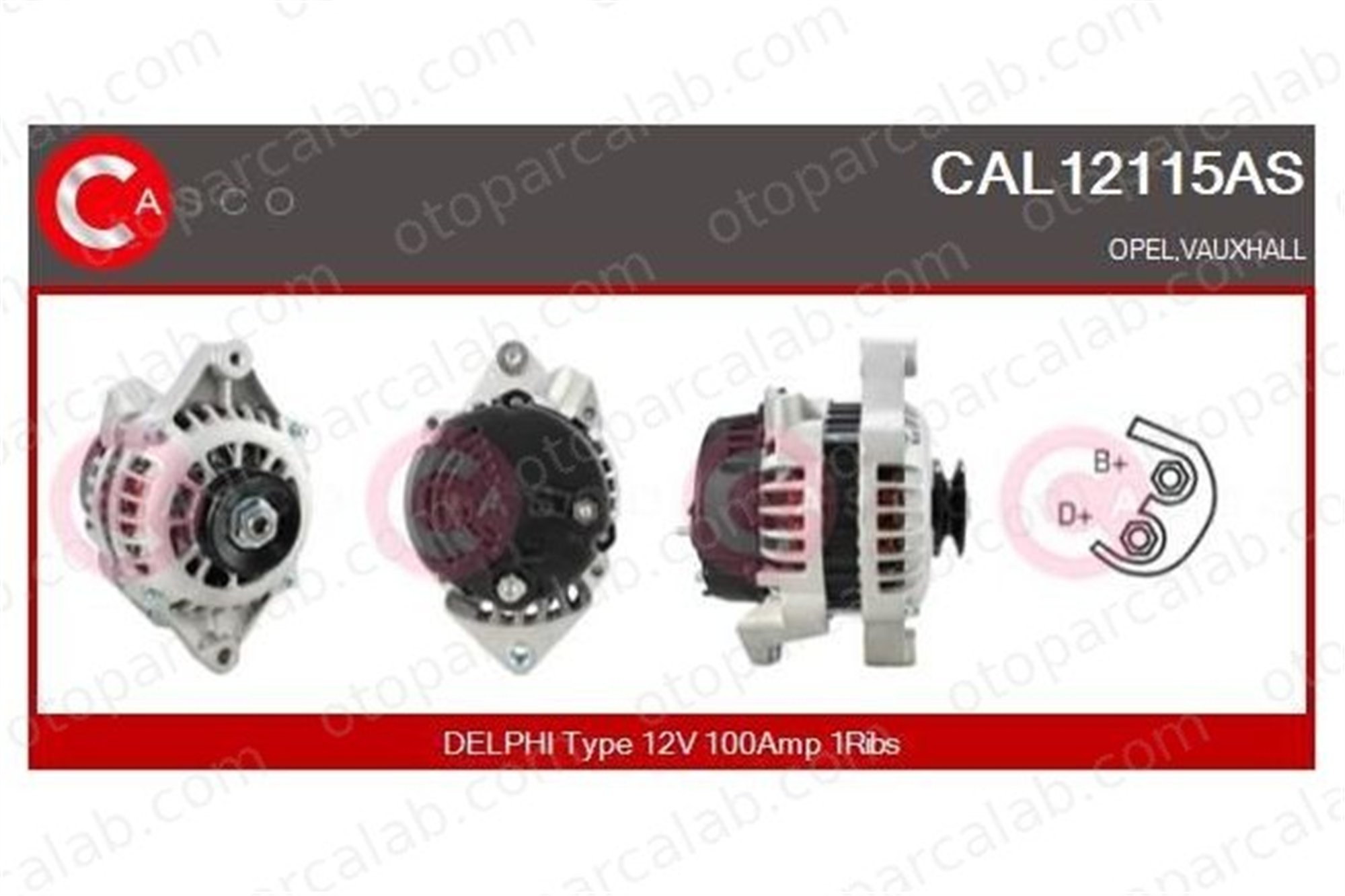 FEBI BILSTEIN 193304 Alternatör OPEL AGILA ASTRA H 9117930 09117930