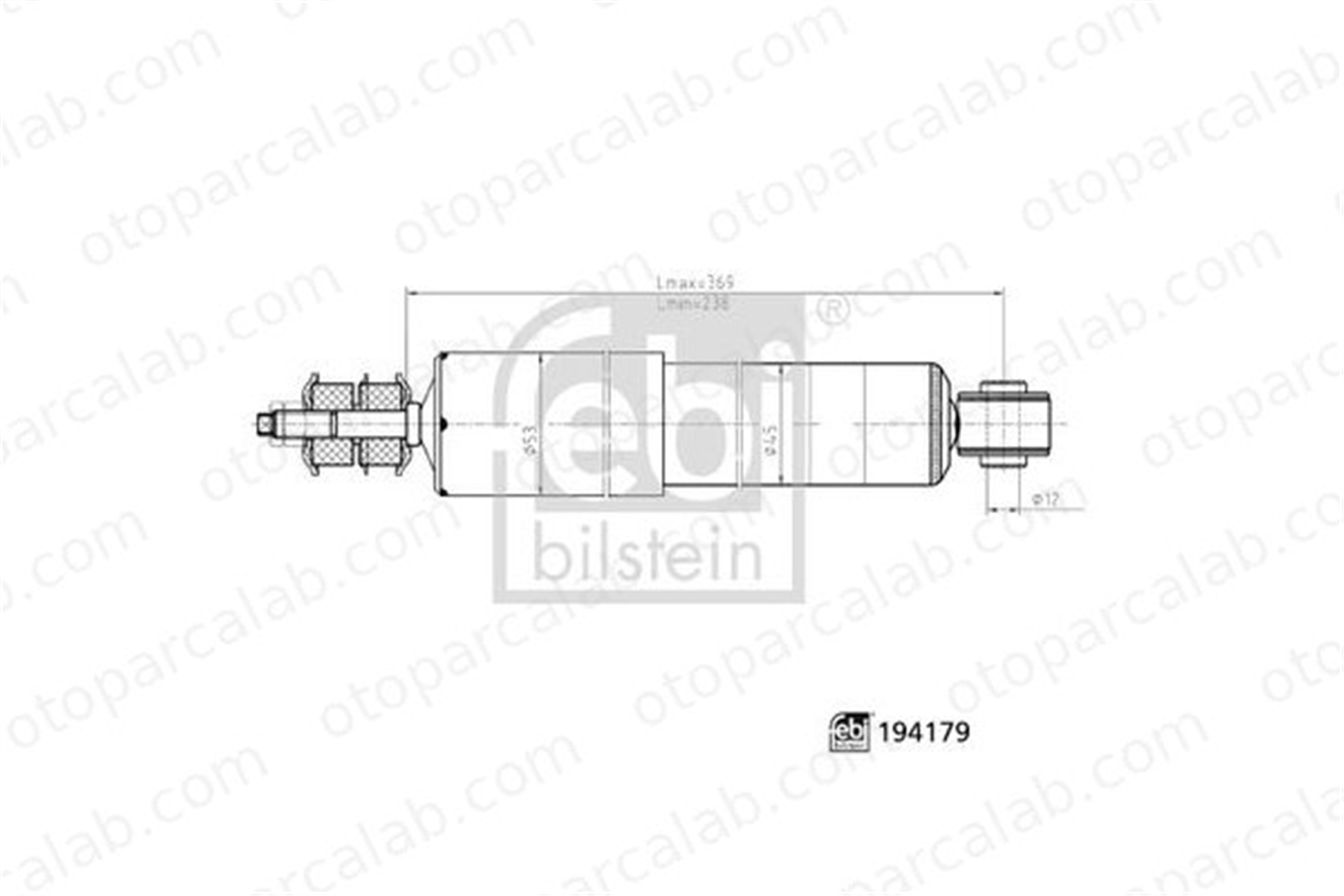 FEBI BILSTEIN 194179 Amortisör Ön Sağ veya Sol TOYOTA HIACE IV Minibüs/Otobüs HIACE IV Panelvan/Van 4851126240 4851126241