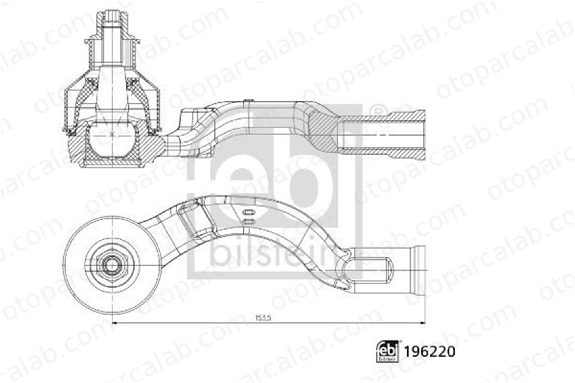FEBI BILSTEIN 196220 Rot Başı Sol CITROËN C4 X C4 III 196220 1680446480