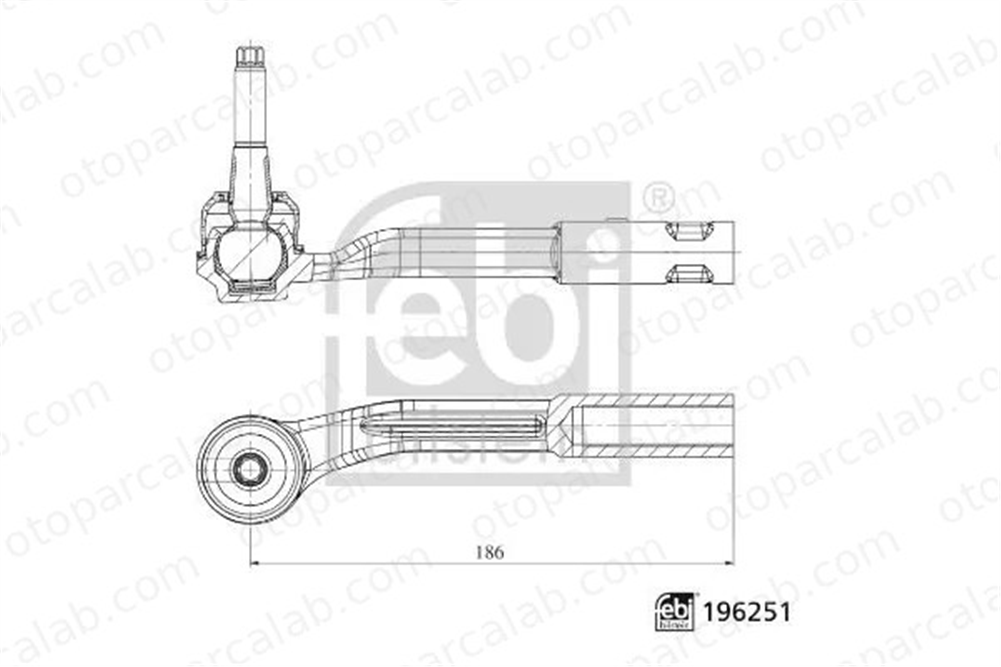 FEBI BILSTEIN 196251 Rot Başı Sağ HYUNDAI SONATA VIII 196251 56825N7000