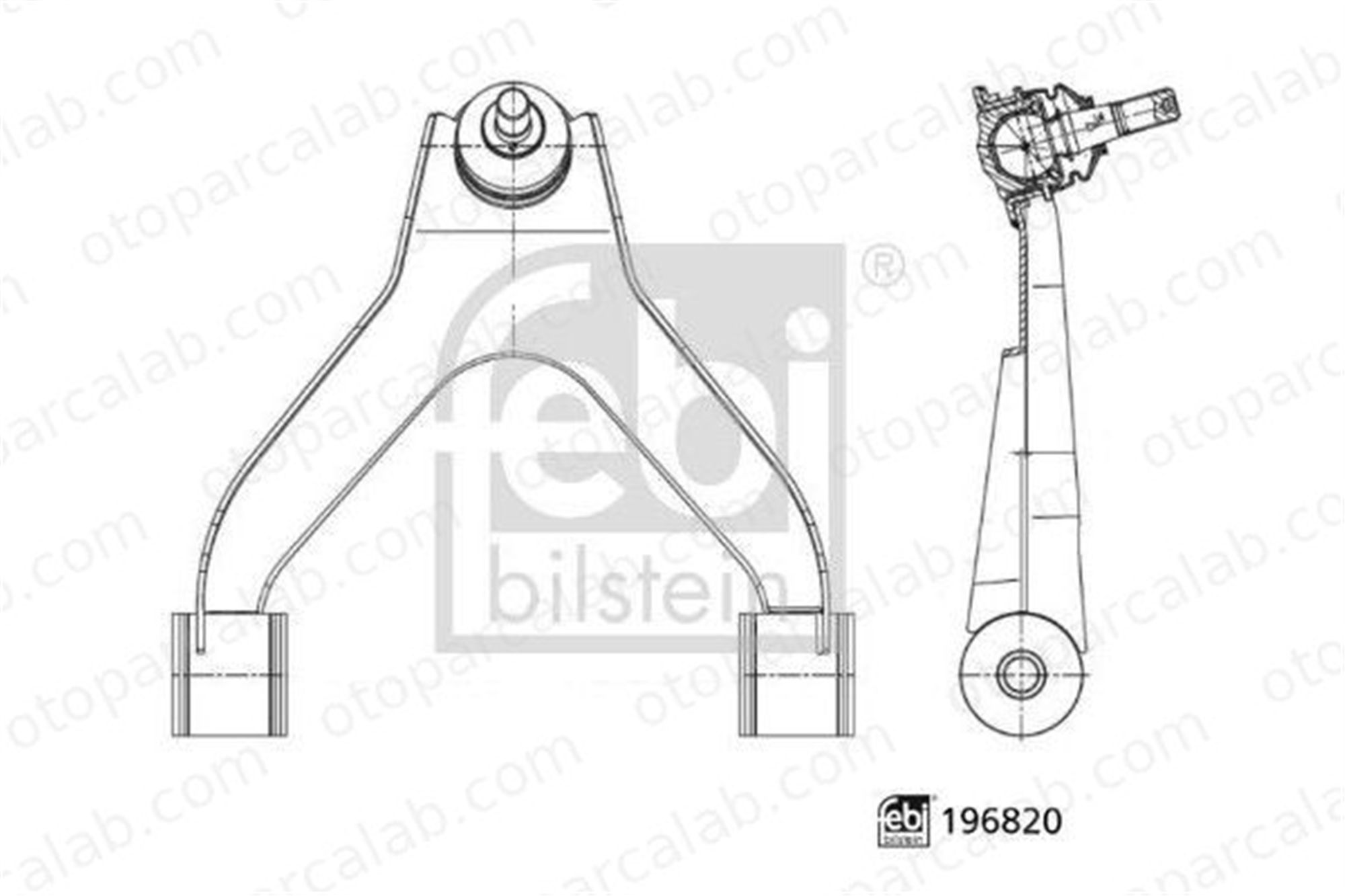 FEBI BILSTEIN 196820 Salıncak Ön Üst Sağ veya Sol IVECO DAILY VI Panelvan/Van DAILY VI Platform şasi 5801564293