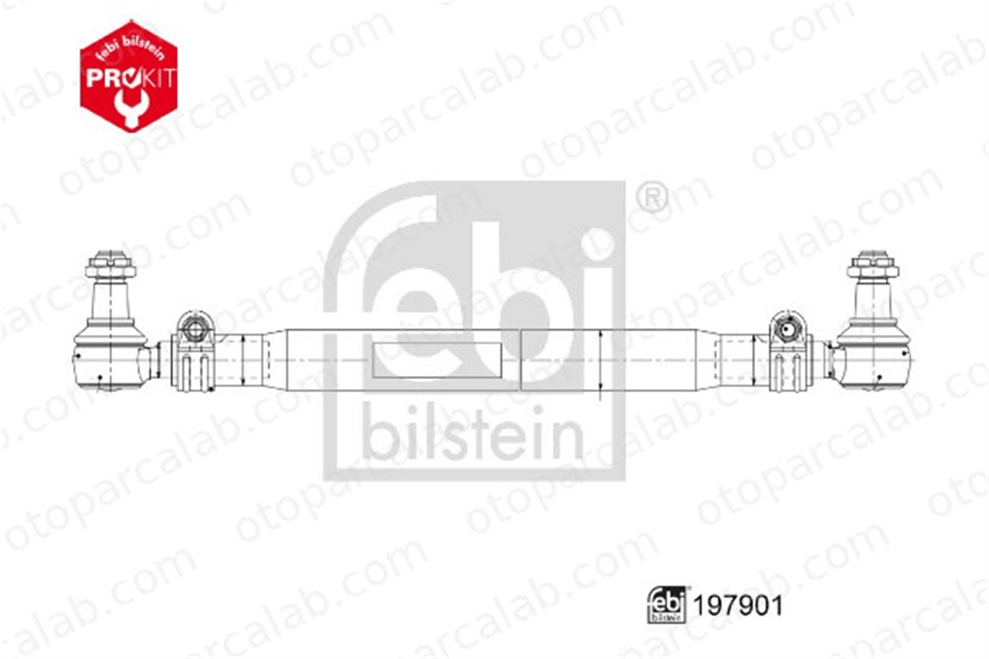FEBI BILSTEIN 197901 Rot Mili Sağ veya Sol SCANIA R II P II 395350 0395350