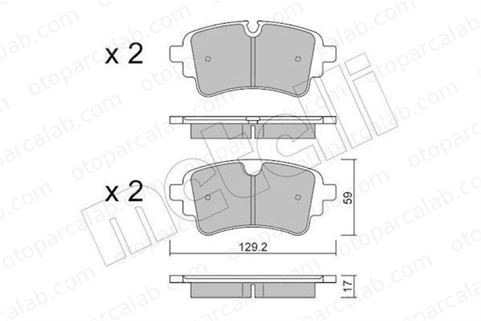 FERBE 00320 Fren Disk Balata Arka AUDI A4 B9 Avant A4 B9 8W0698451AL 4N0698451D