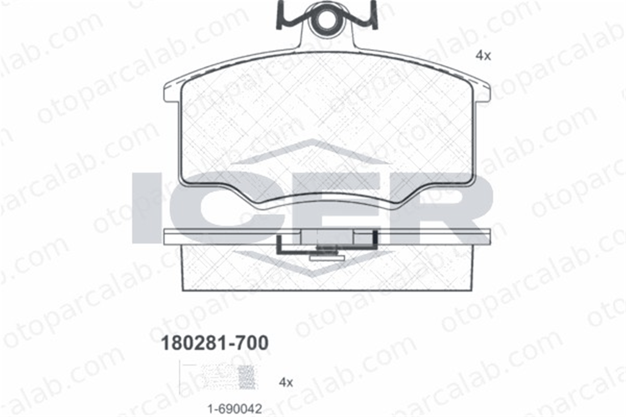 FERBE 13500 Fren Disk Balata Ön AUDI 80 B2 Sedan COUPE B2 431698151H 321615115A
