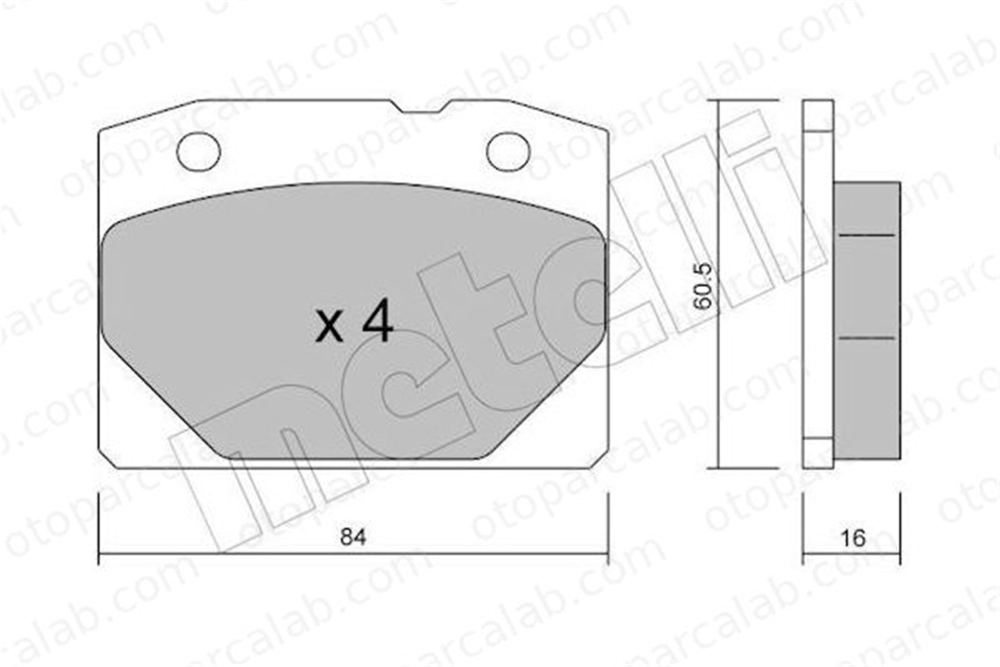 FERBE 13700 Fren Disk Balata Ön LADA 1200-1600 NOVA 21013501089 21013501090