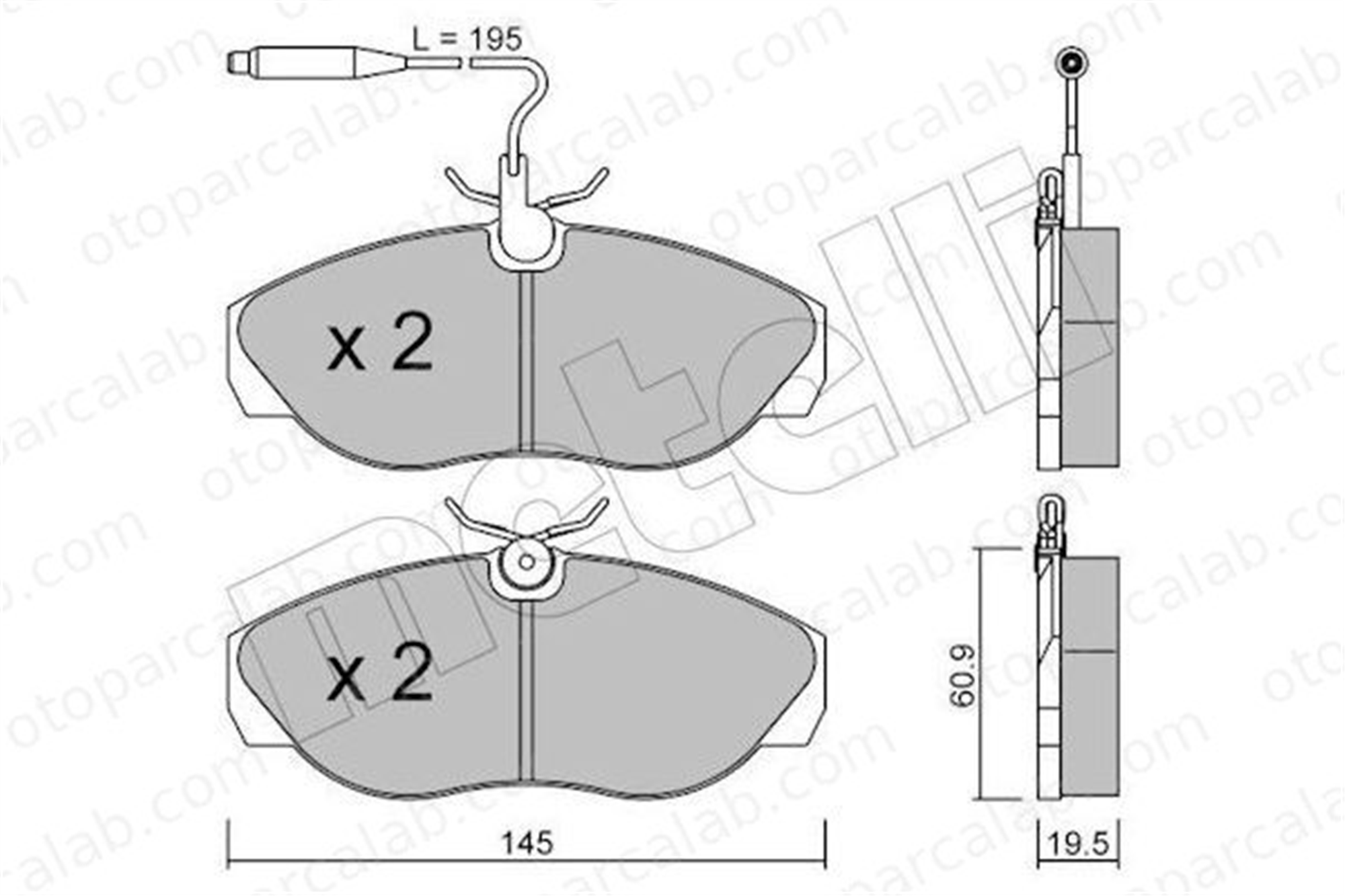 FERBE 22800 Fren Disk Balata Ön FIAT DUCATO Panelvan/Van DUCATO Platform şasi 425116 1611458080