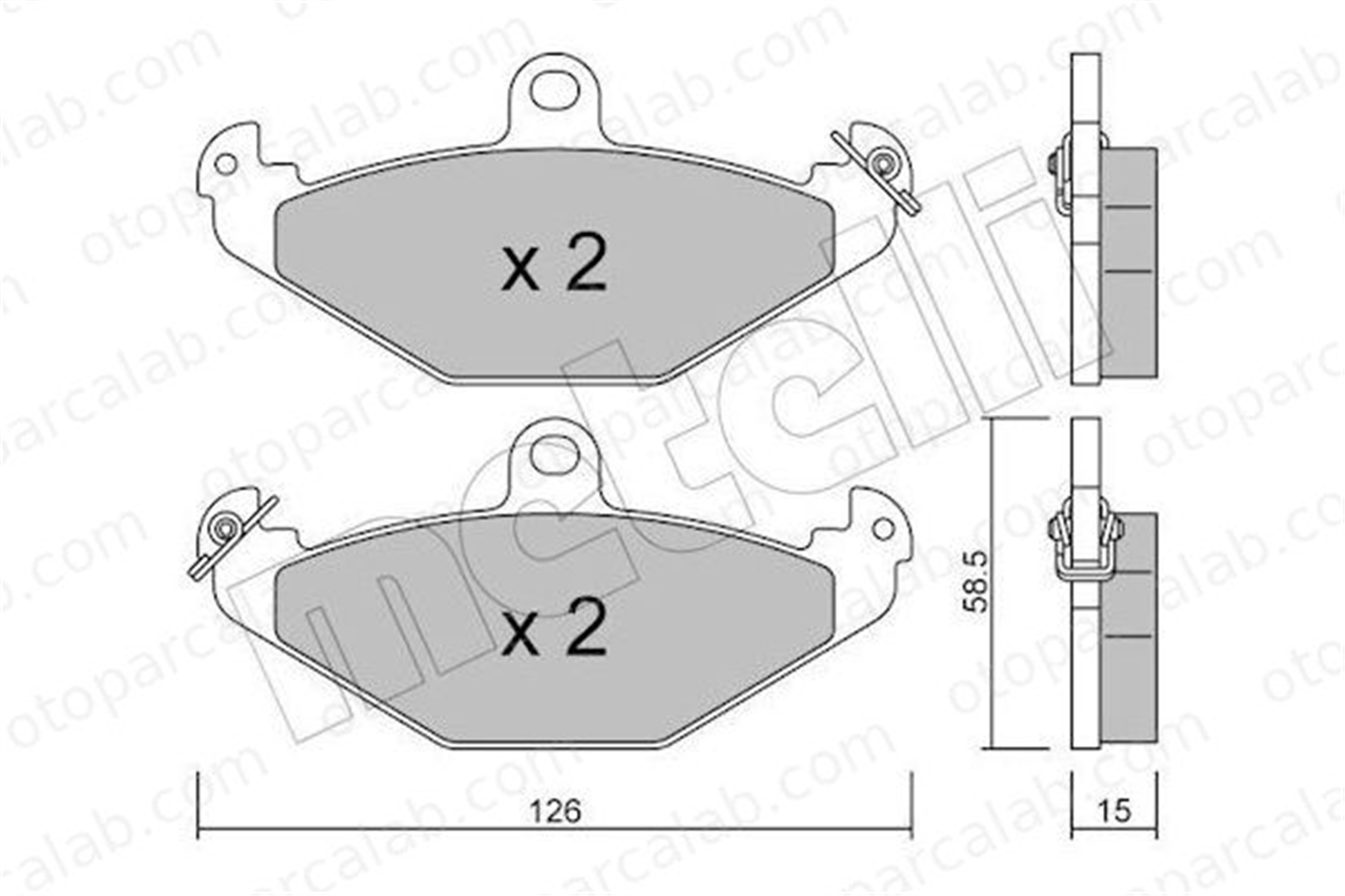 FERBE 24400 Fren Disk Balata Arka RENAULT LAGUNA I Grandtour SAFRANE I 6025308186 4762999