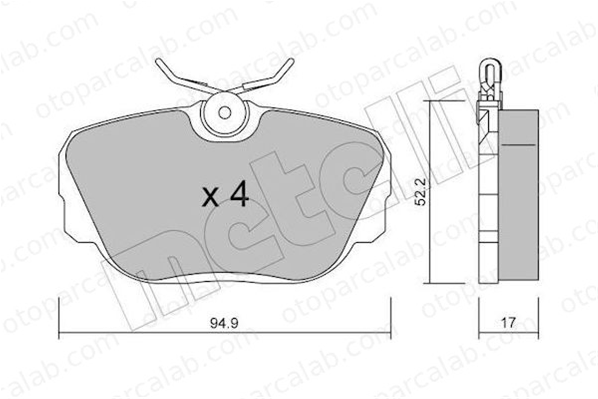 FERBE 25500 Fren Disk Balata Ön BMW 3 3 Touring 34111154442 34111154377