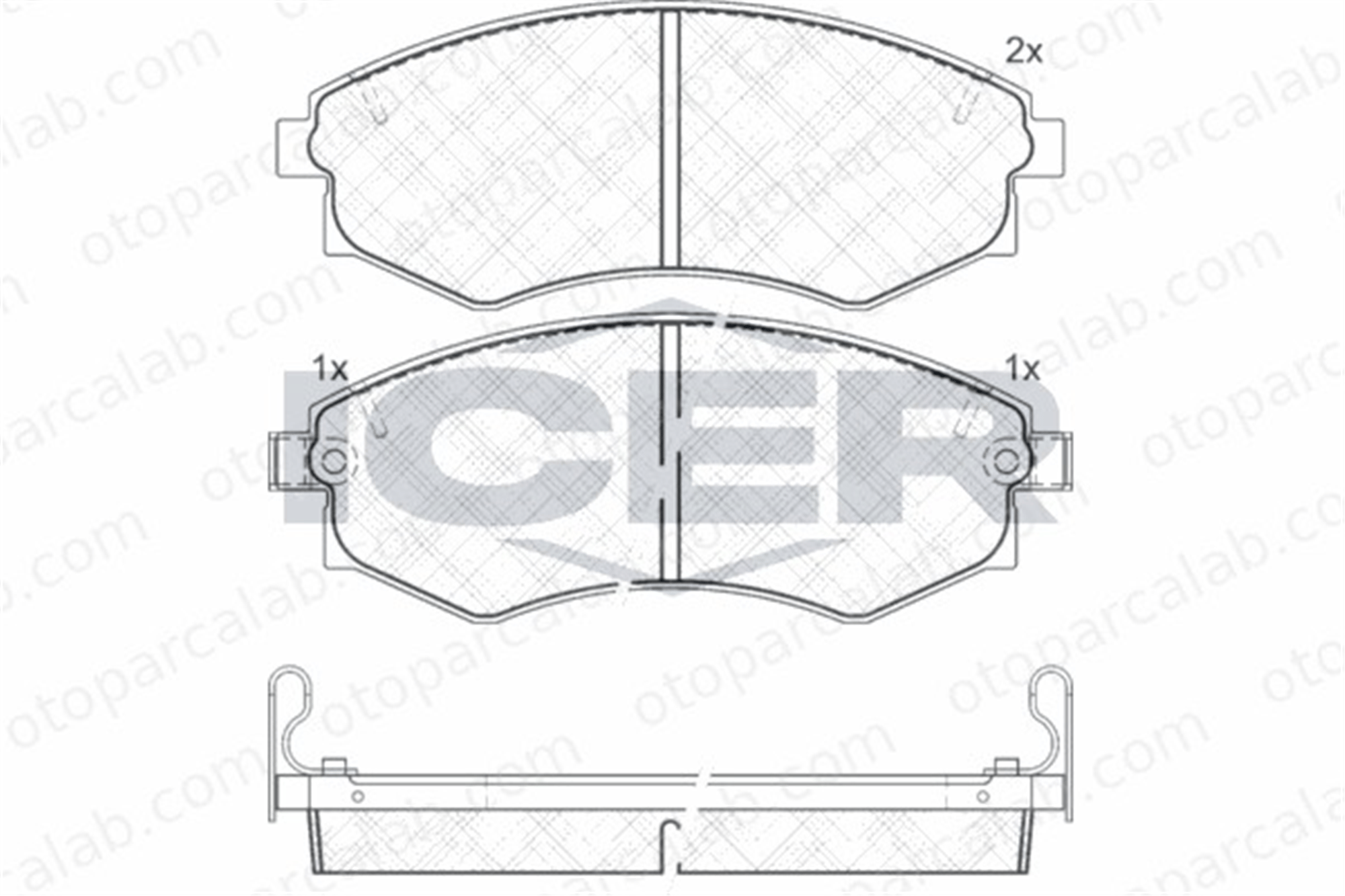 FERBE 27300 Fren Disk Balata Ön SSANGYONG KORANDO MUSSO 4106048R91 4813005010