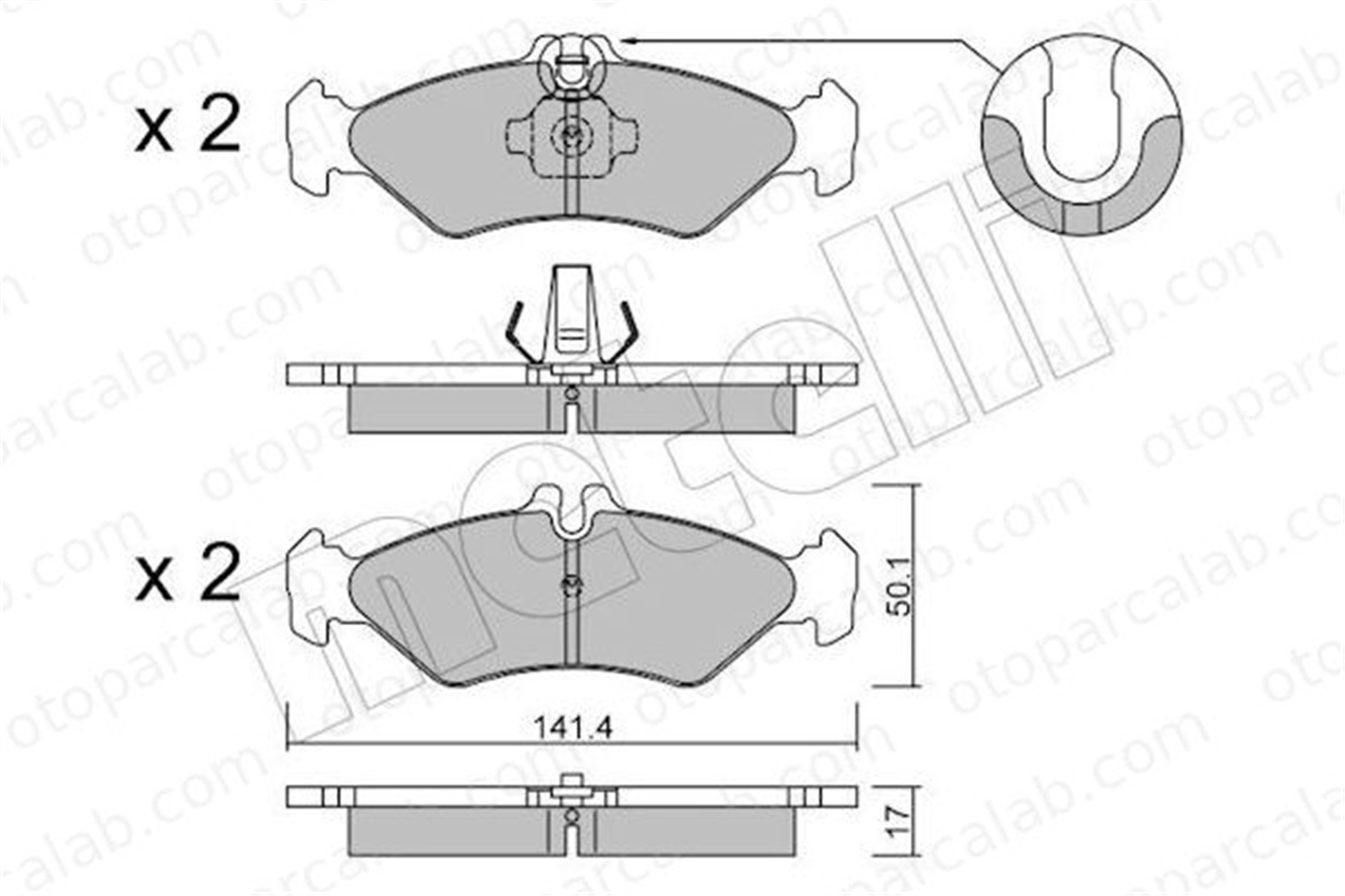 FERBE 30000 Fren Disk Balata Arka MERCEDES-BENZ SPRINTER 2-t Panelvan/Van SPRINTER 2-t Platform şasi 24203820 002 420 38 20