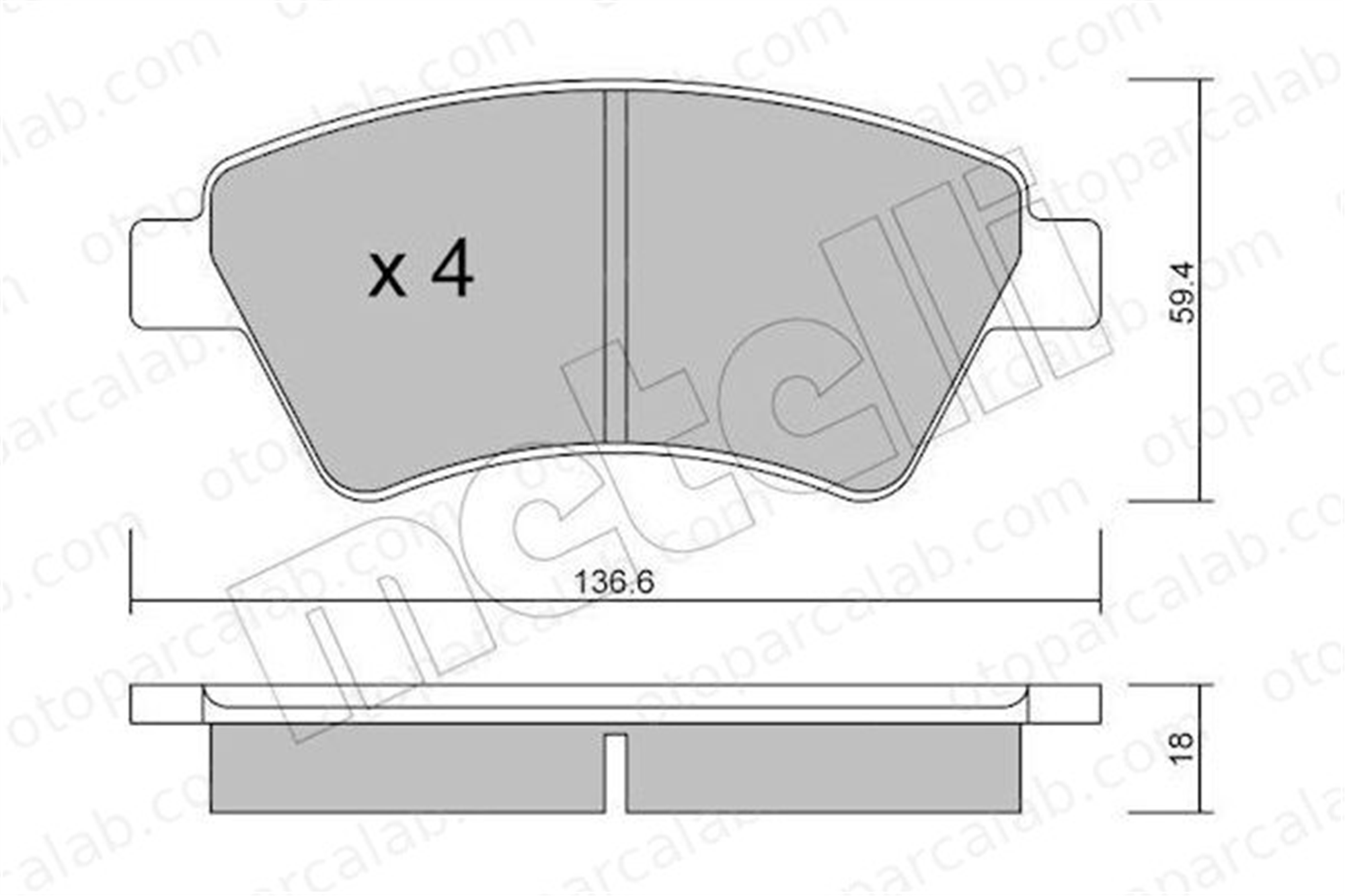 FERBE 38800 Fren Disk Balata Ön RENAULT MEGANE II MEGANE II Station wagon 410601241R 410608713R