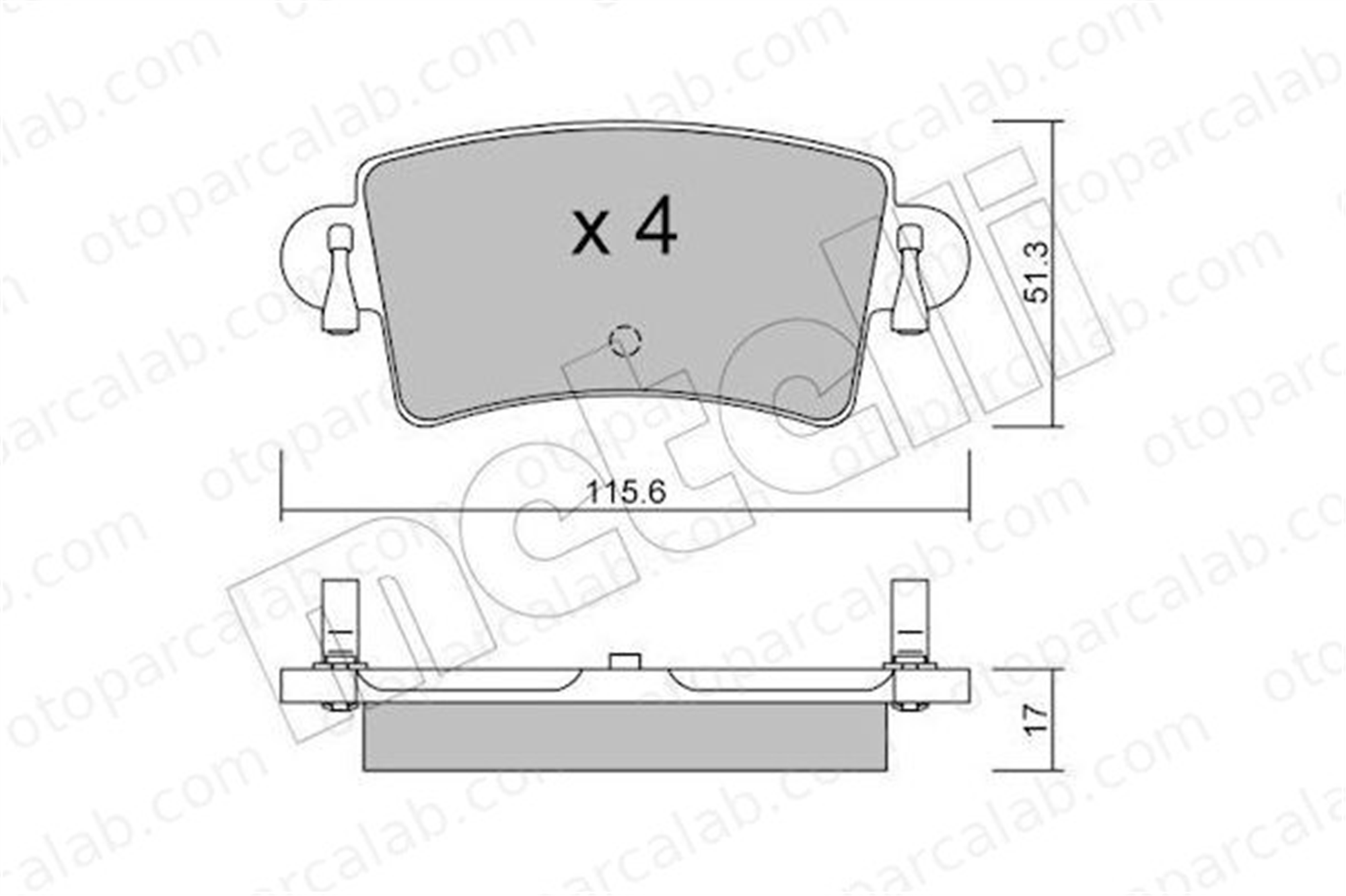 FERBE 39400 Fren Disk Balata Arka OPEL MOVANO A Panelvan/Van RENAULT MASTER II Minibüs/Otobüs 1605982 4406000Q2K