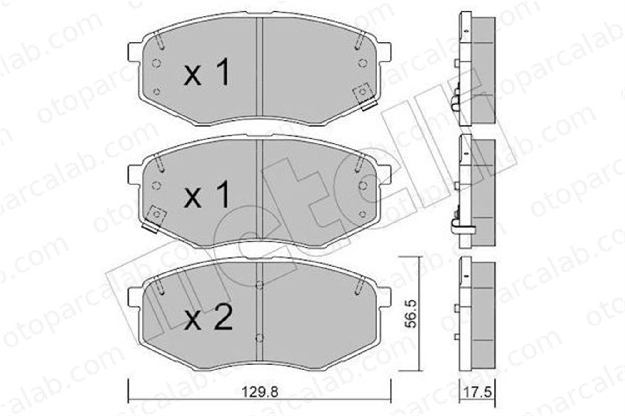 FERBE 60100 Fren Disk Balata Ön HYUNDAI ix20 581013SA25 581011KA00