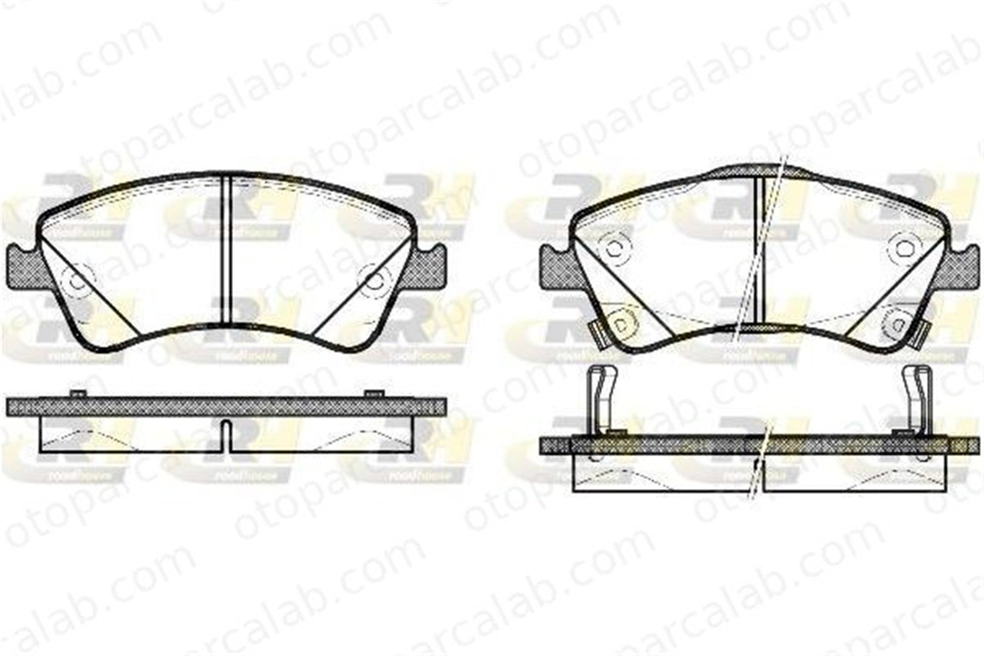 FERBE 69800 Fren Disk Balata Ön TOYOTA AVENSIS Station wagon AVENSIS Sedan 446502190 04465-02190
