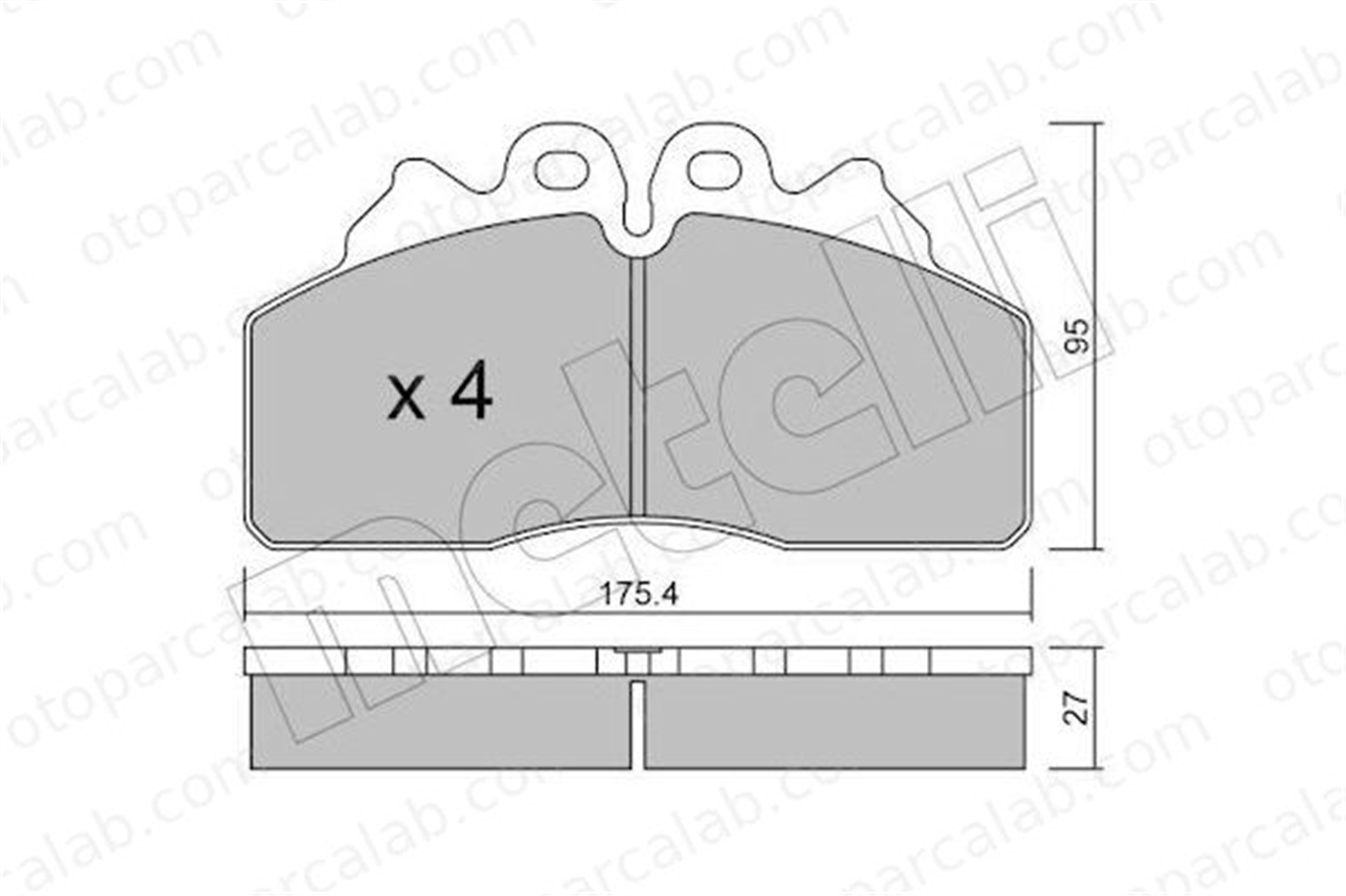 FERBE 77100 Fren Disk Balata Ön IVECO STRALIS II EUROCARGO V 2996520 2996518