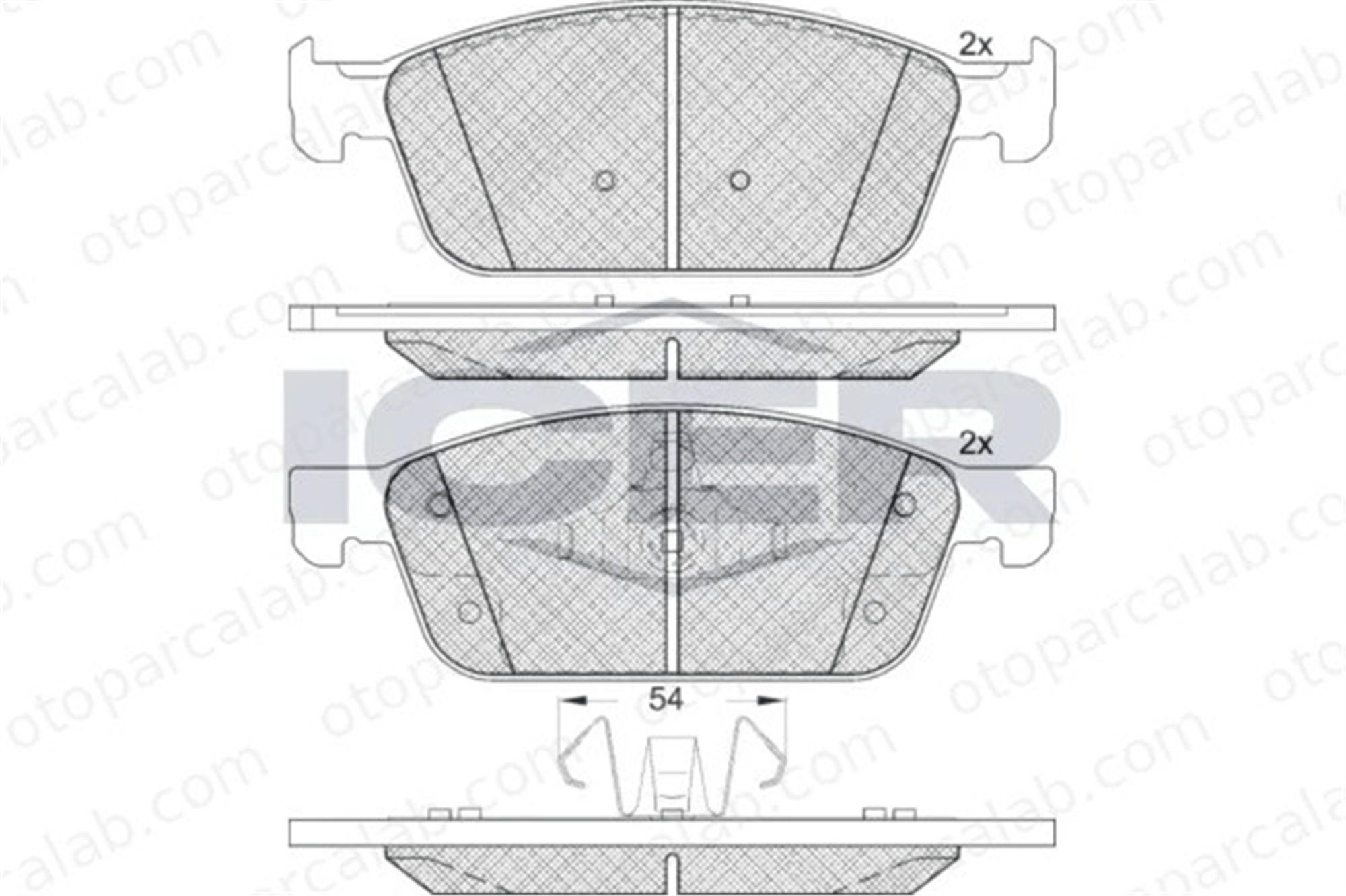 FERBE 82700 Fren Disk Balata Ön FORD KUGA II TOURNEO CONNECT / GRAND TOURNEO CONNECT V408 MPV 5181461 1882108