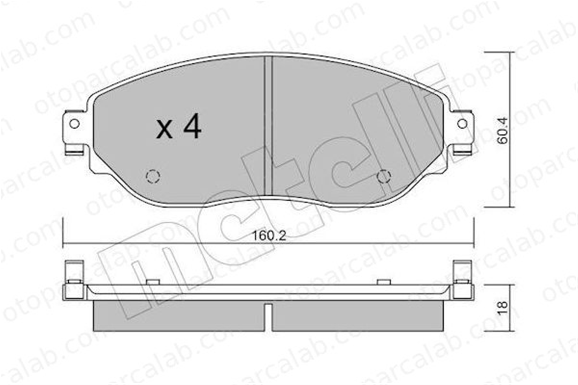 FERBE 82900 Fren Disk Balata Ön RENAULT TRAFIC III Minibüs/Otobüs TRAFIC III Panelvan/Van 4106000Q1H 6000620046