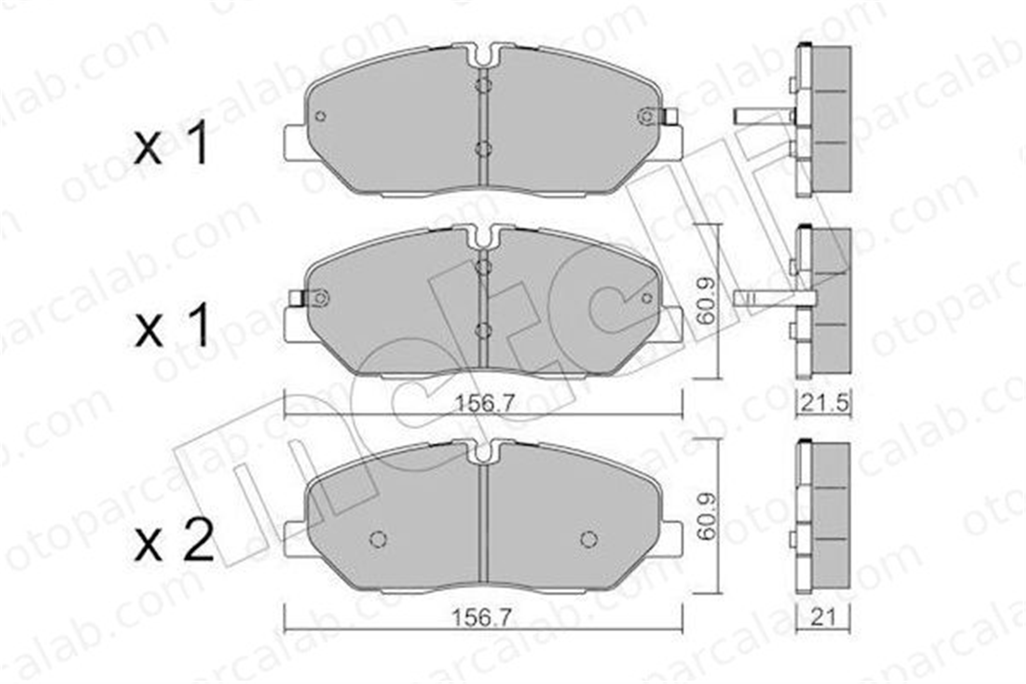 FERBE 85301 Fren Disk Balata Arka HYUNDAI H350 Minibüs/Otobüs H350 Panelvan/Van 5810159A00
