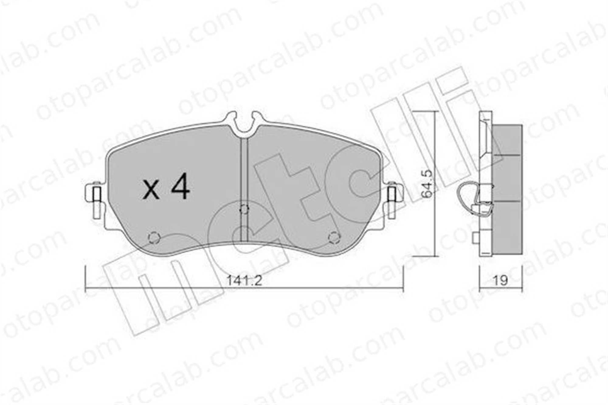 FERBE 95900 Fren Disk Balata Arka VW CRAFTER Panelvan/Van MAN TGE Panelvan/Van 2H6698451 65508206002
