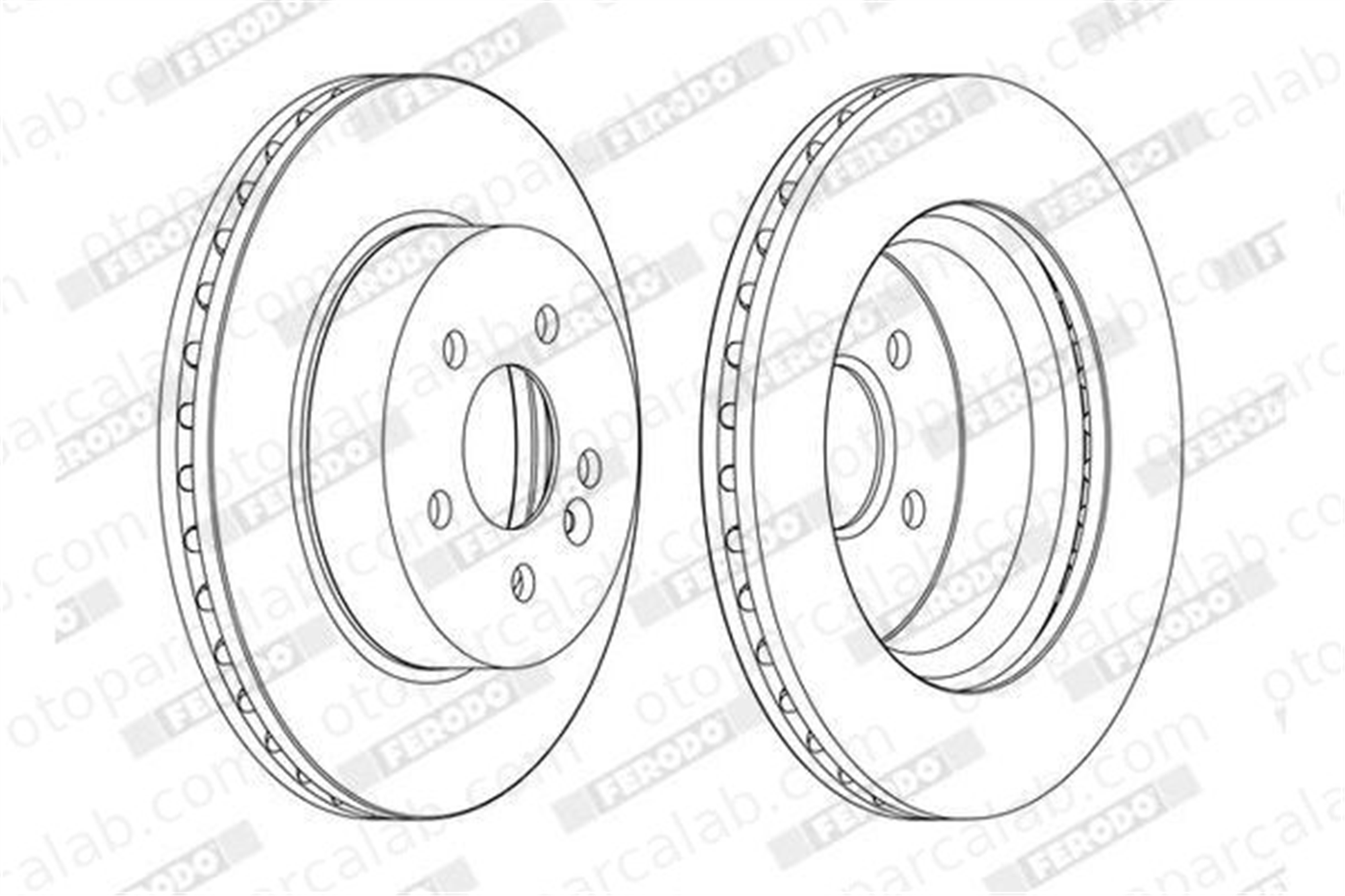 FERODO DDF1036C Fren Disk Ayna Ön Sağ ve Sol MERCEDES-BENZ M-SERISI 168421081264 1634210012
