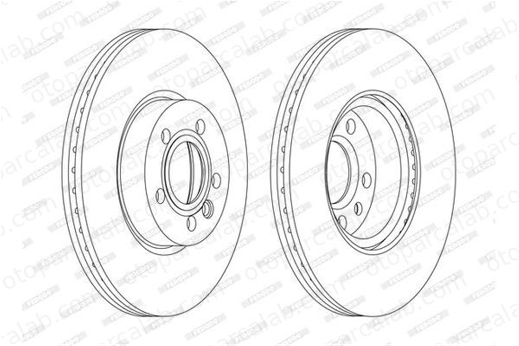 FERODO DDF1160C Fren Disk Ayna Ön Sağ ve Sol VW SHARAN SEAT ALHAMBRA 7M3615301 1108038