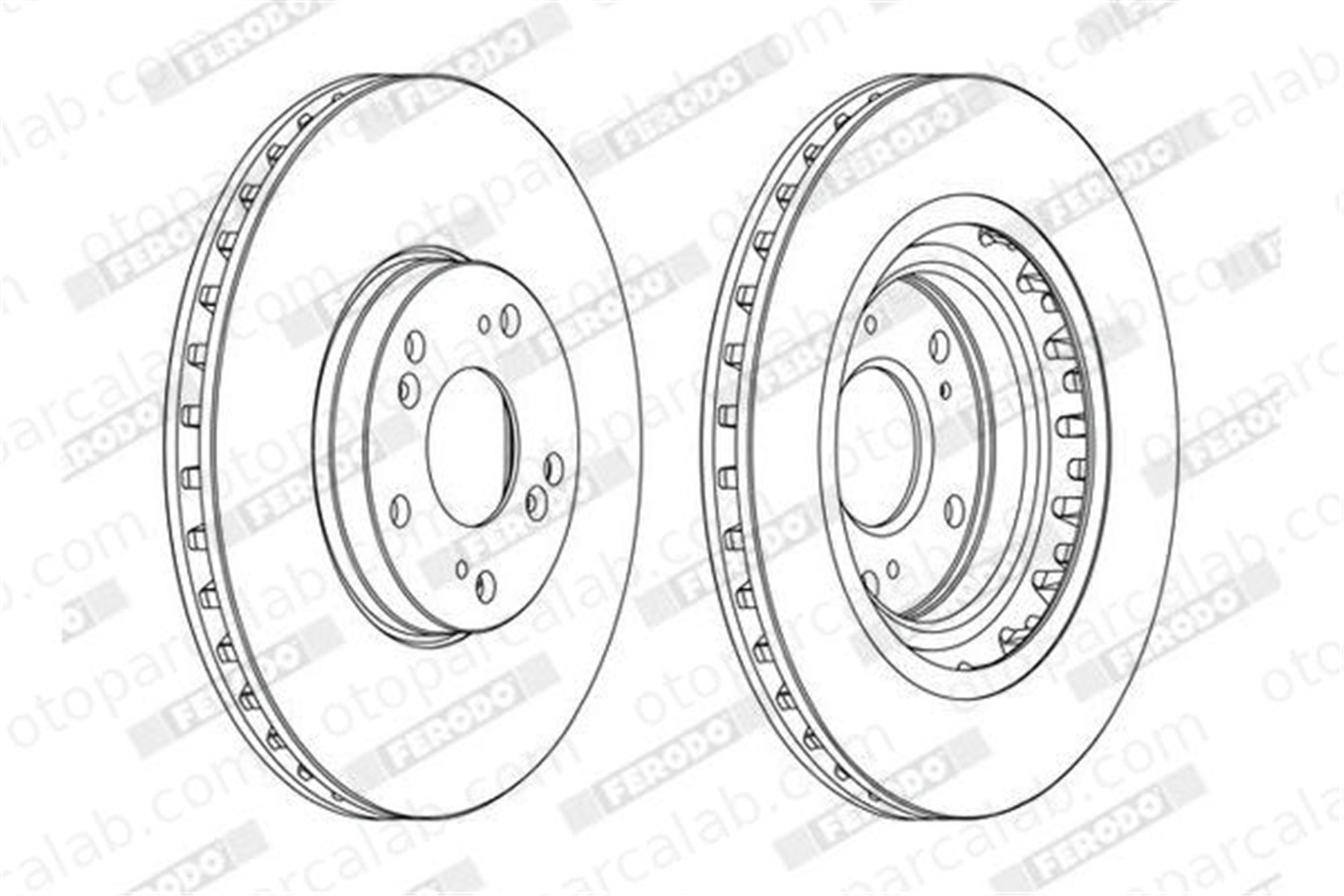 FERODO DDF1266C Fren Disk Ayna Ön Sağ ve Sol HONDA CIVIC VII Hatchback SAAB 9-3 Cabriolet 45251S6MA10 45251S6NA10