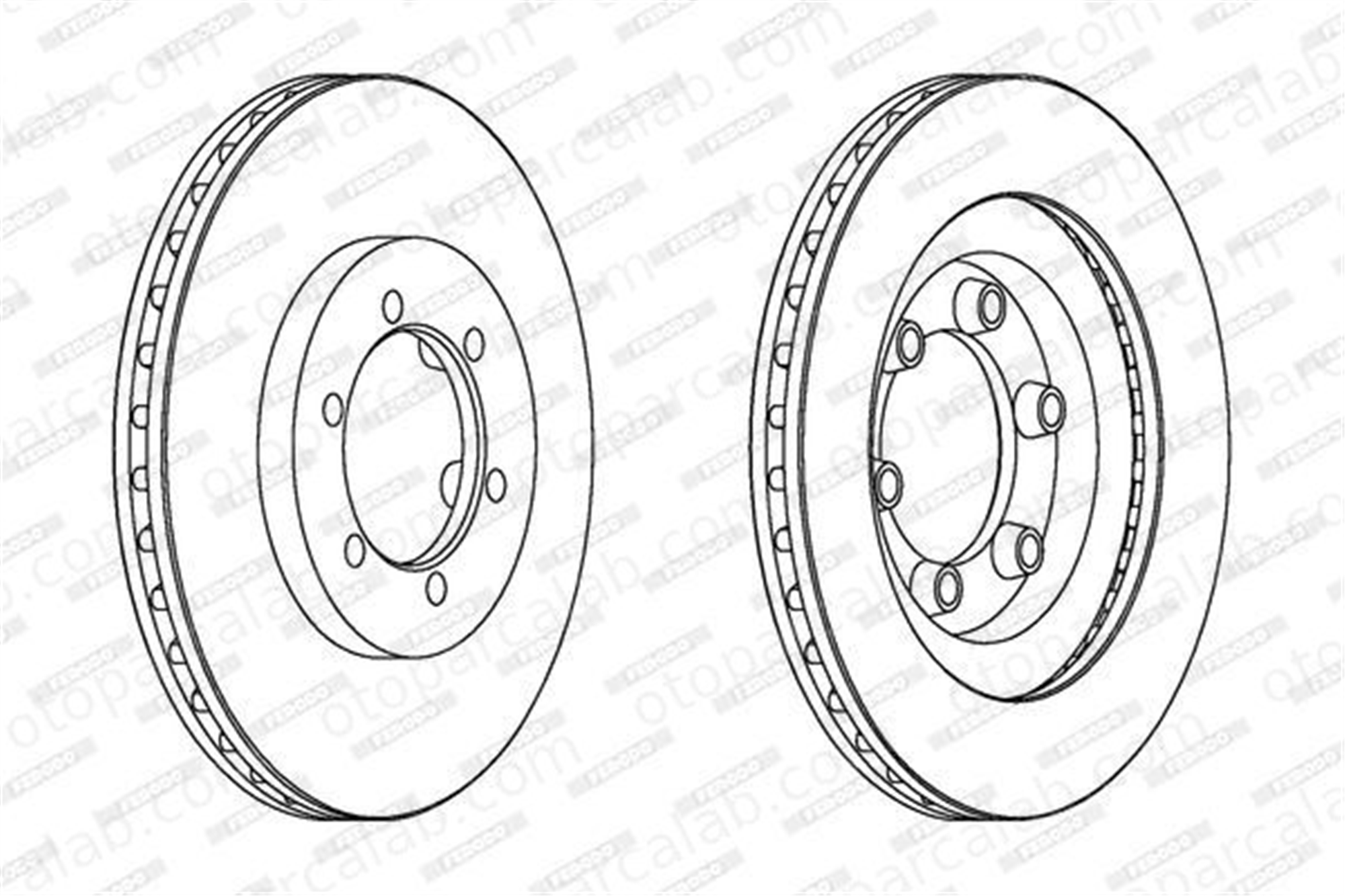 FERODO DDF1346 Fren Disk Ayna Ön Sağ ve Sol SSANGYONG KORANDO MUSSO 4144105110 4144106210