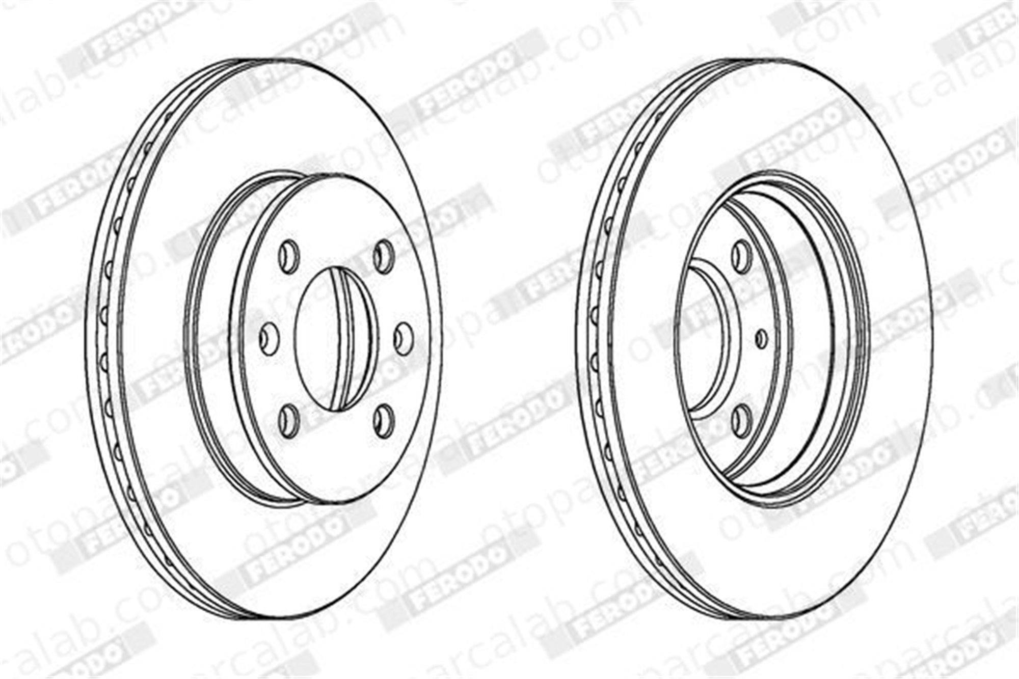 FERODO DDF1529C Fren Disk Ayna Ön Sağ ve Sol HYUNDAI GETZ 517121C000 517121C100