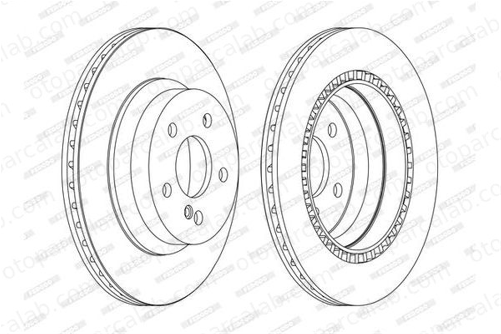 FERODO DDF1672C Fren Disk Ayna Arka Sağ ve Sol MERCEDES-BENZ E-SERISI E-SERISI T-Model A2114230912 4230912