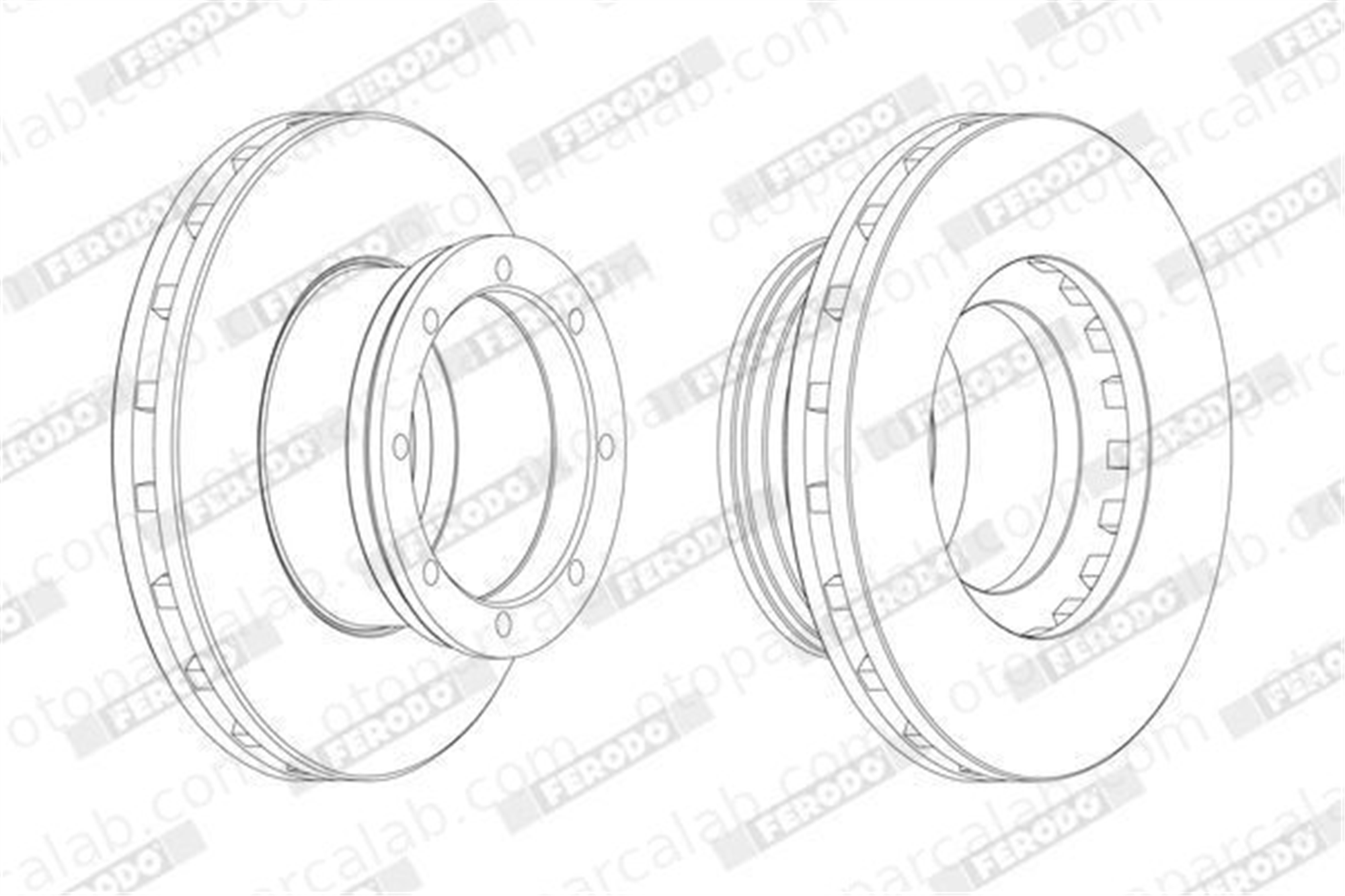 FERODO FCR190A Fren Disk Ayna Arka Sağ ve Sol MERCEDES-BENZ ATEGO 3 A9754230312 675230312