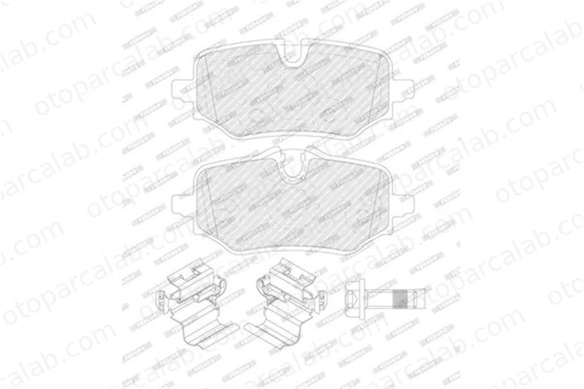 FERODO FDB5561 Fren Disk Balata Arka BMW X1 34208834998 34208882958