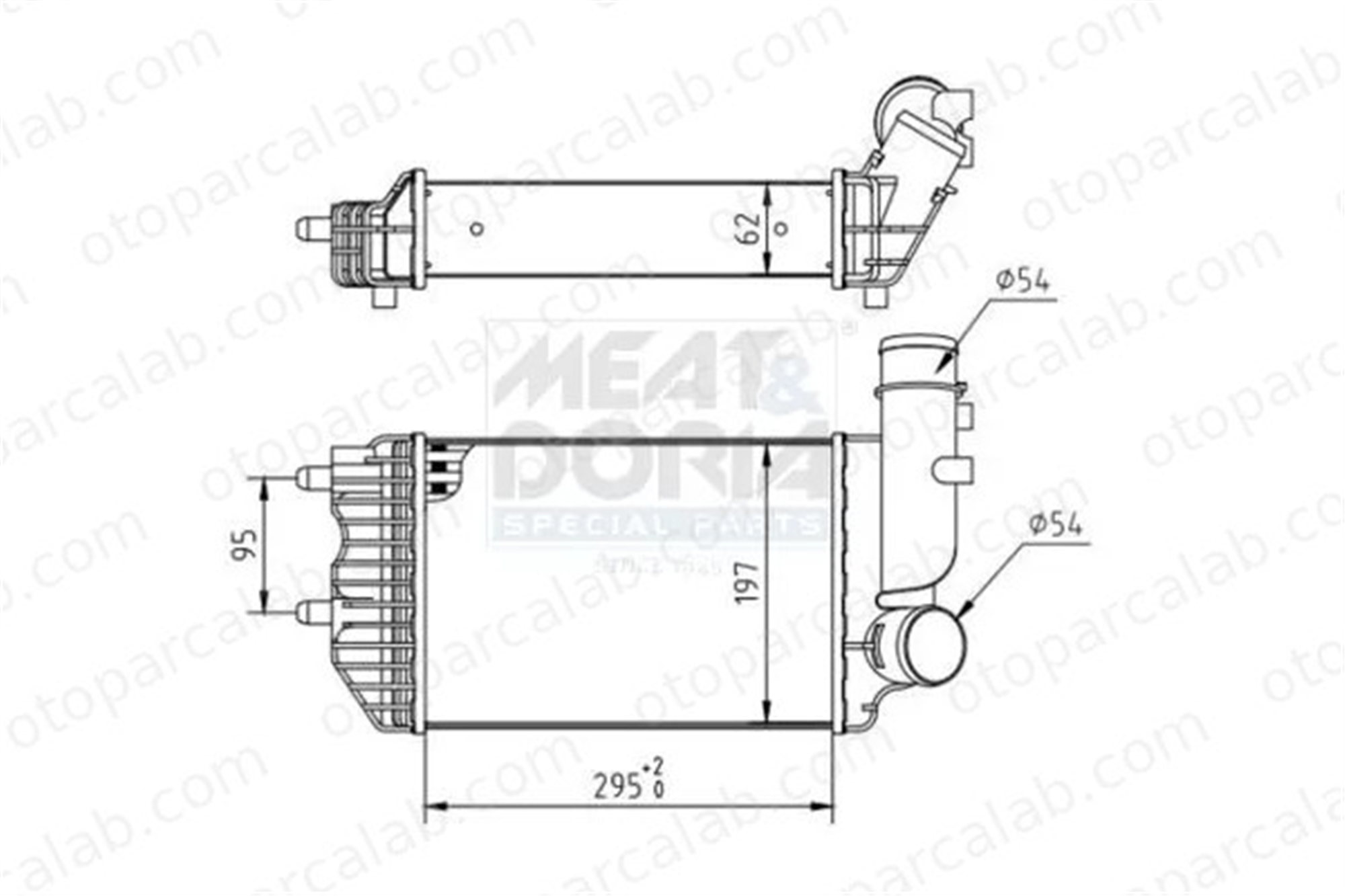 FIAT ORJINAL 1340934080 Turbo Radyatörü FIAT DUCATO Panelvan/Van DUCATO Minibüs/Otobüs 1340934080 384E4