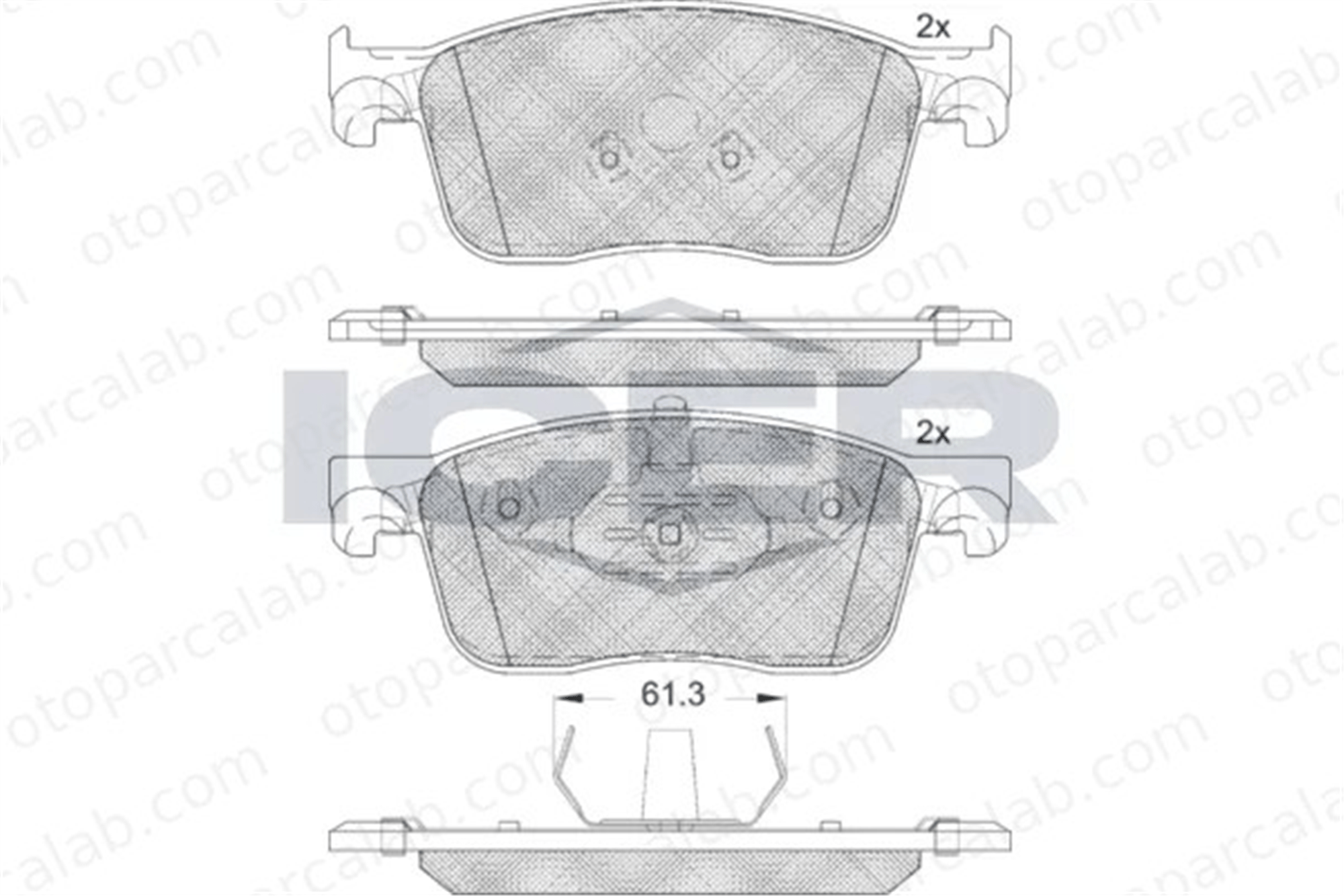 FIAT ORJINAL 155253709 Fren Disk Balata Ön CITROËN SPACETOURER Minibüs/Otobüs JUMPY Panelvan/Van 155253709 1613260780