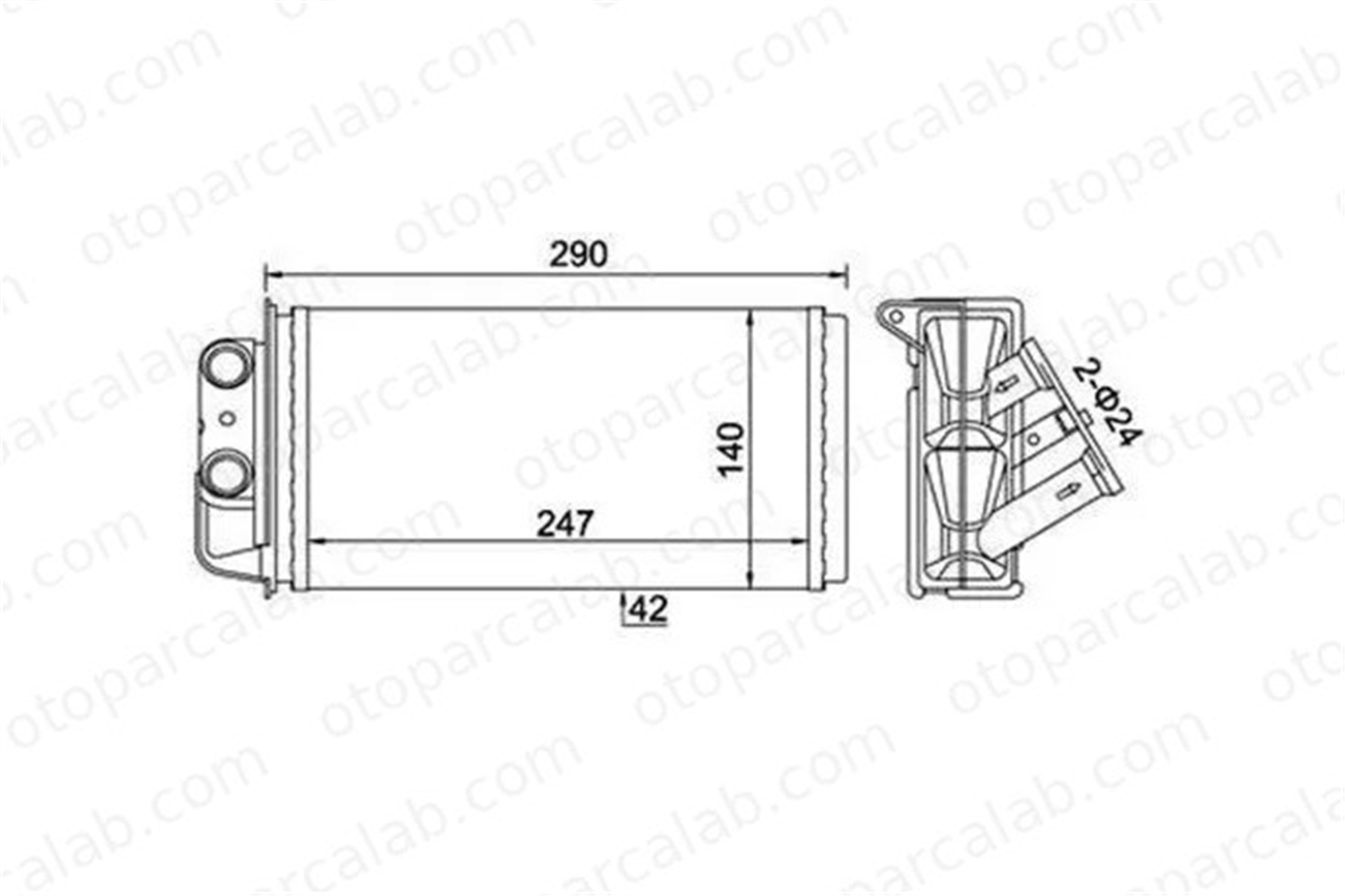 FIAT ORJINAL 46723061E Kalorifer Radyatörü FIAT PALIO PALIO Weekend 46723061