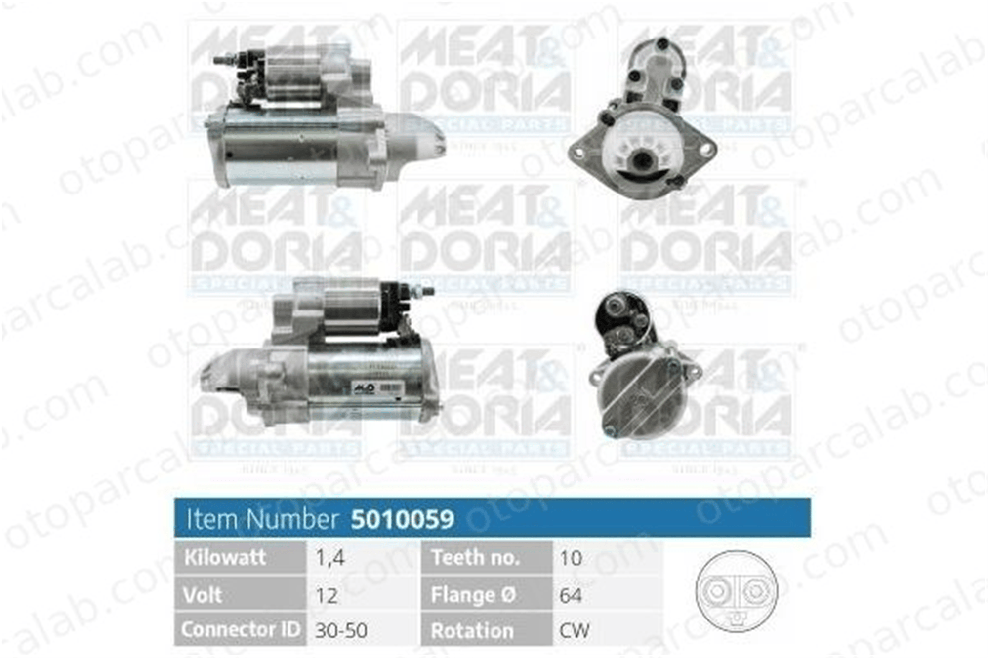 FIAT ORJINAL 51916170 Marş Dinamosu FIAT PUNTO ALFA ROMEO MITO 51916170 51810307