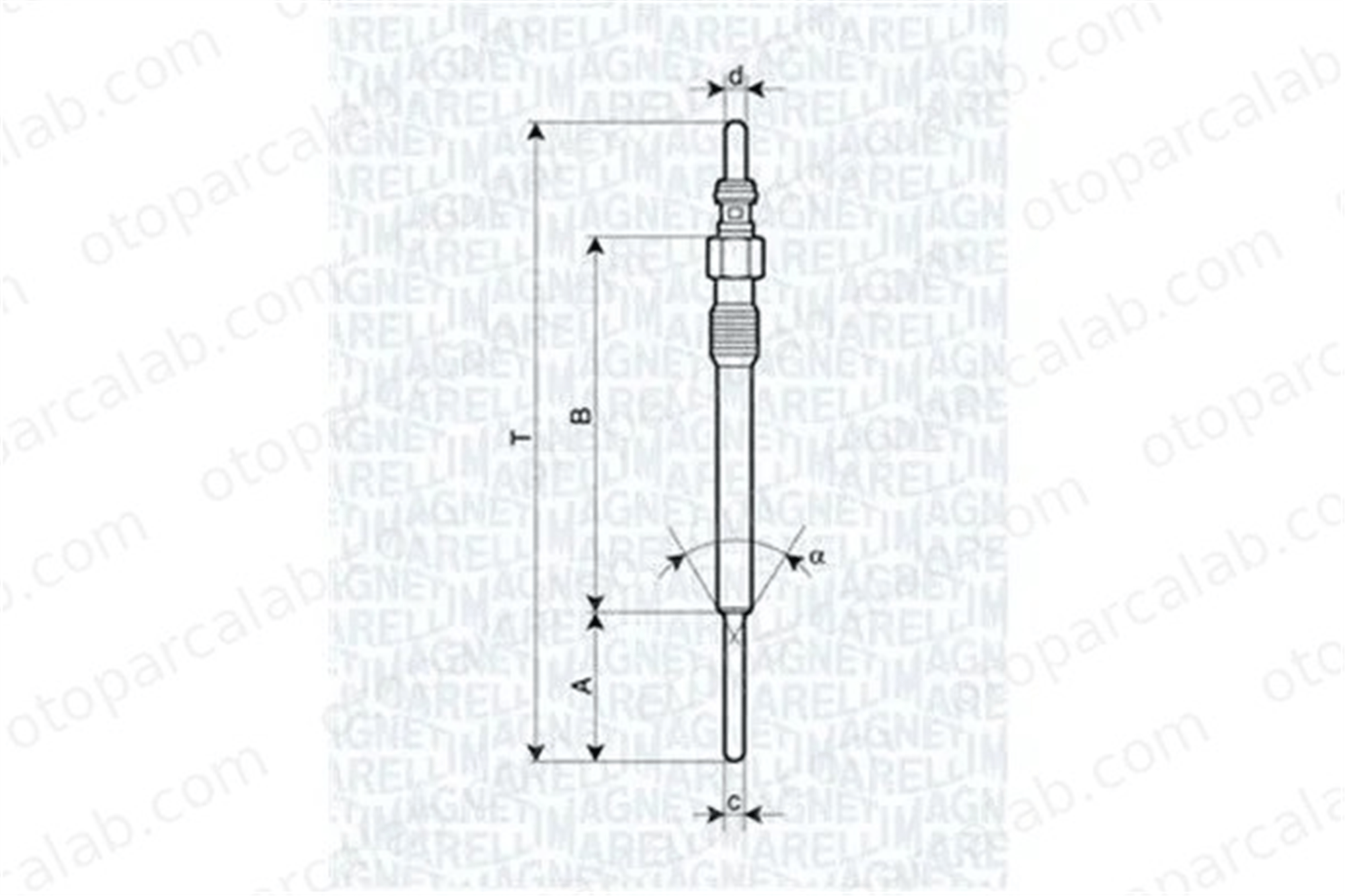 FIAT ORJINAL 55210051E Isıtma Bujisi FIAT PANDA PUNTO 55210051E 55664219