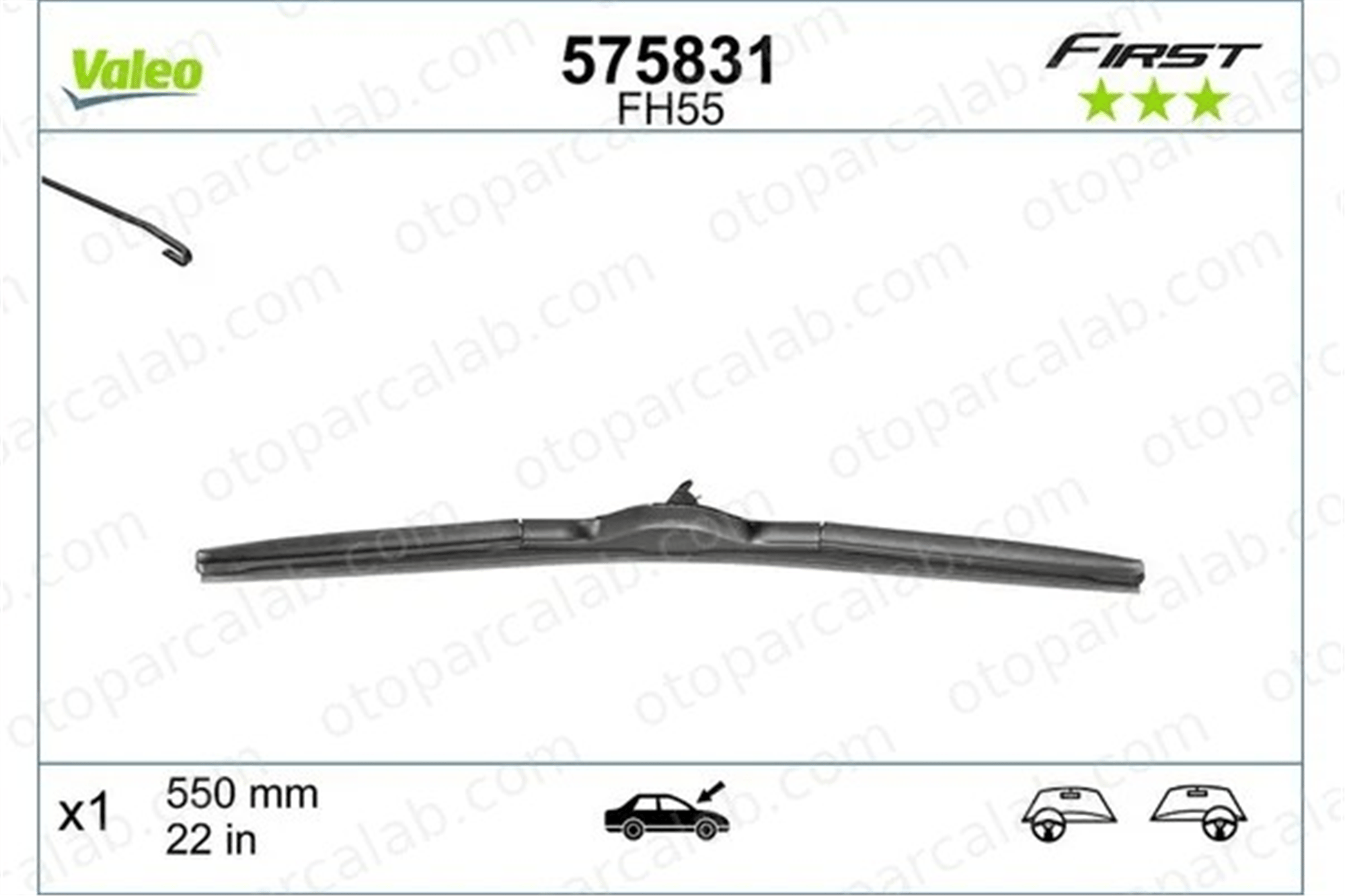 FIAT ORJINAL 6000607069 Silecek Süpürgesi Ön MAZDA 2 LEXUS IS II 6000607069 357998003A